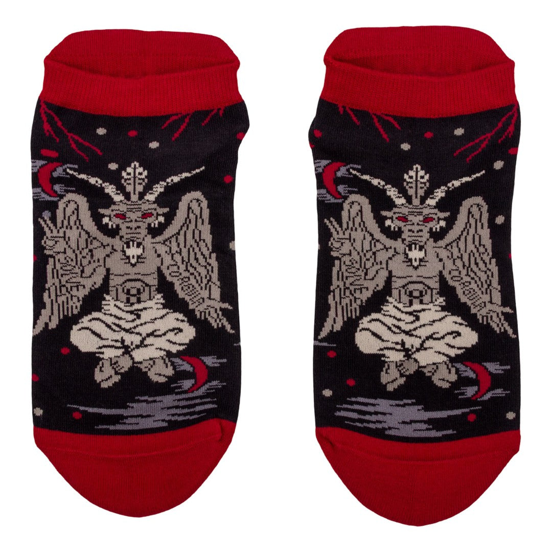 Evil Baphomet Ankle and Crew Sock Pack | 2 Designs