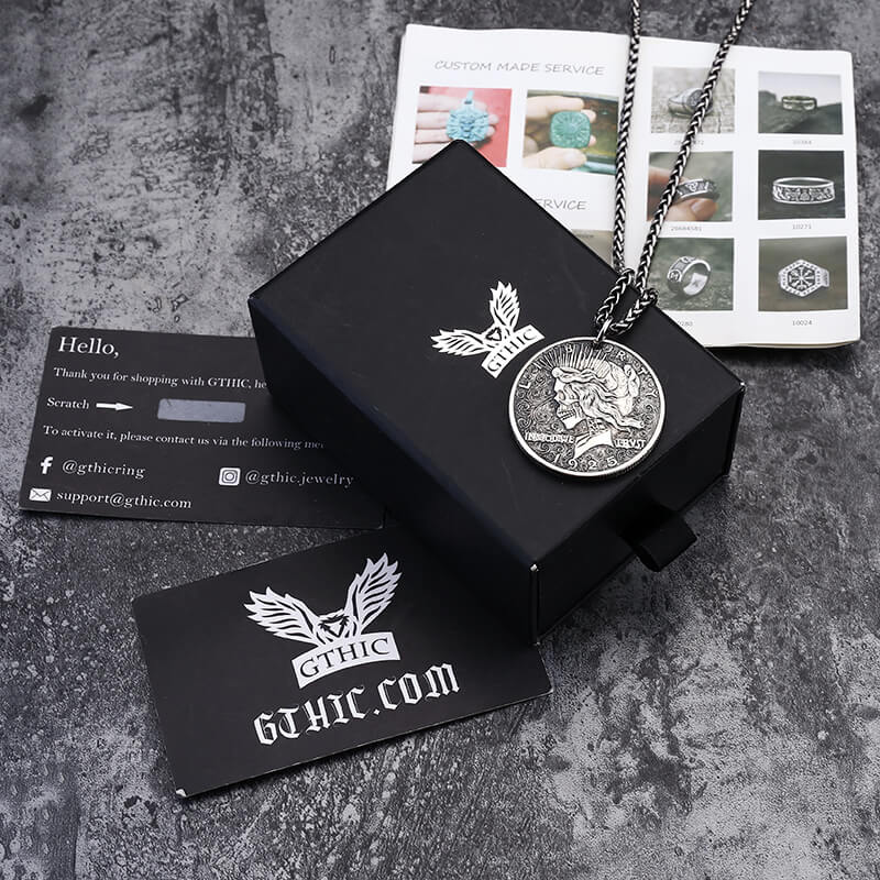 1925 American Goddess Hobo Nickel Pendant