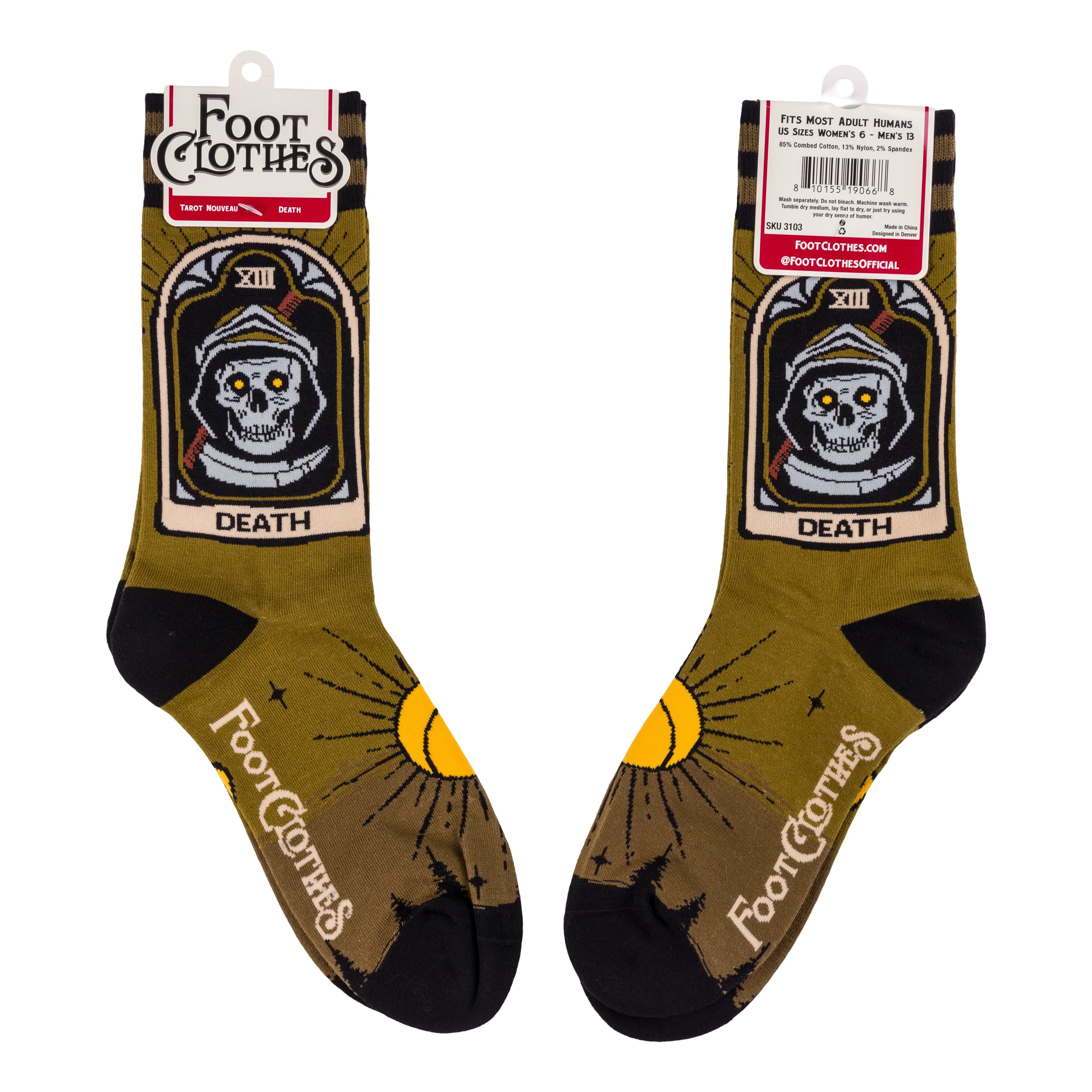 Death Tarot Nouveau Crew Socks