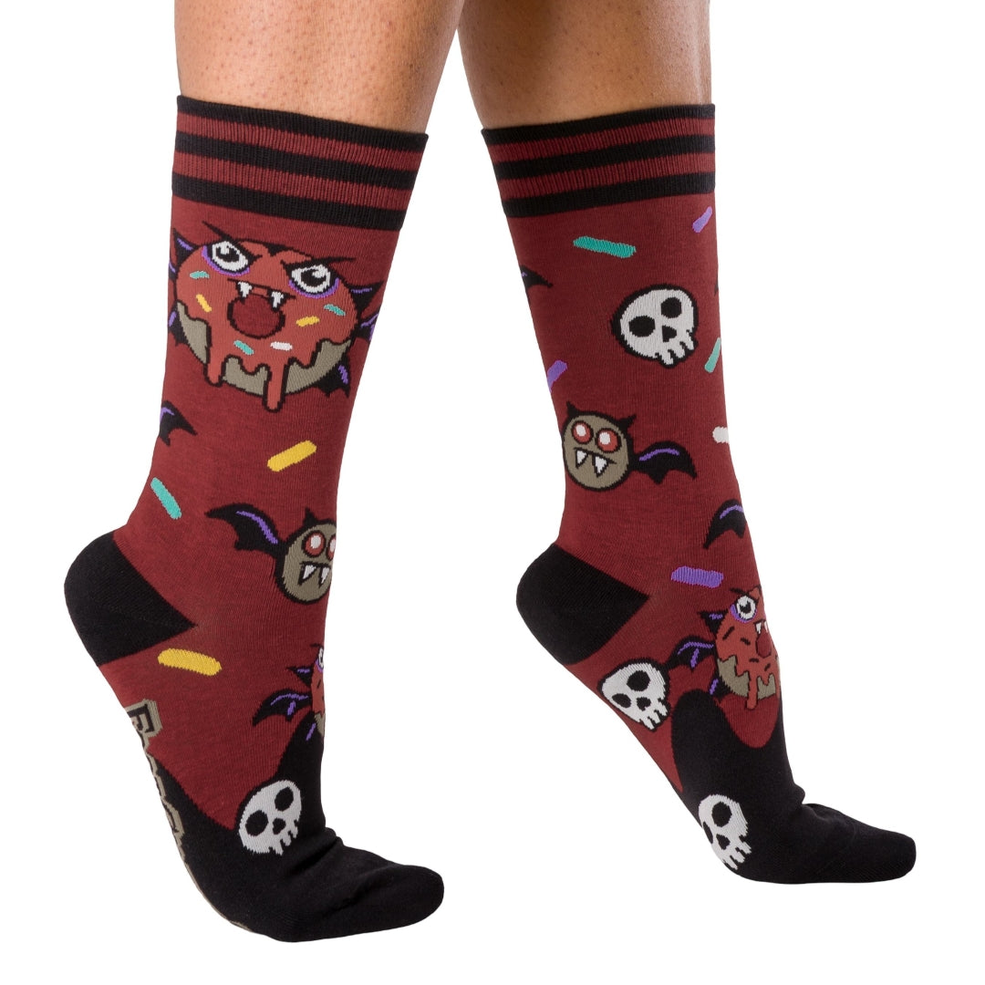 Vampire Donut Crew Socks