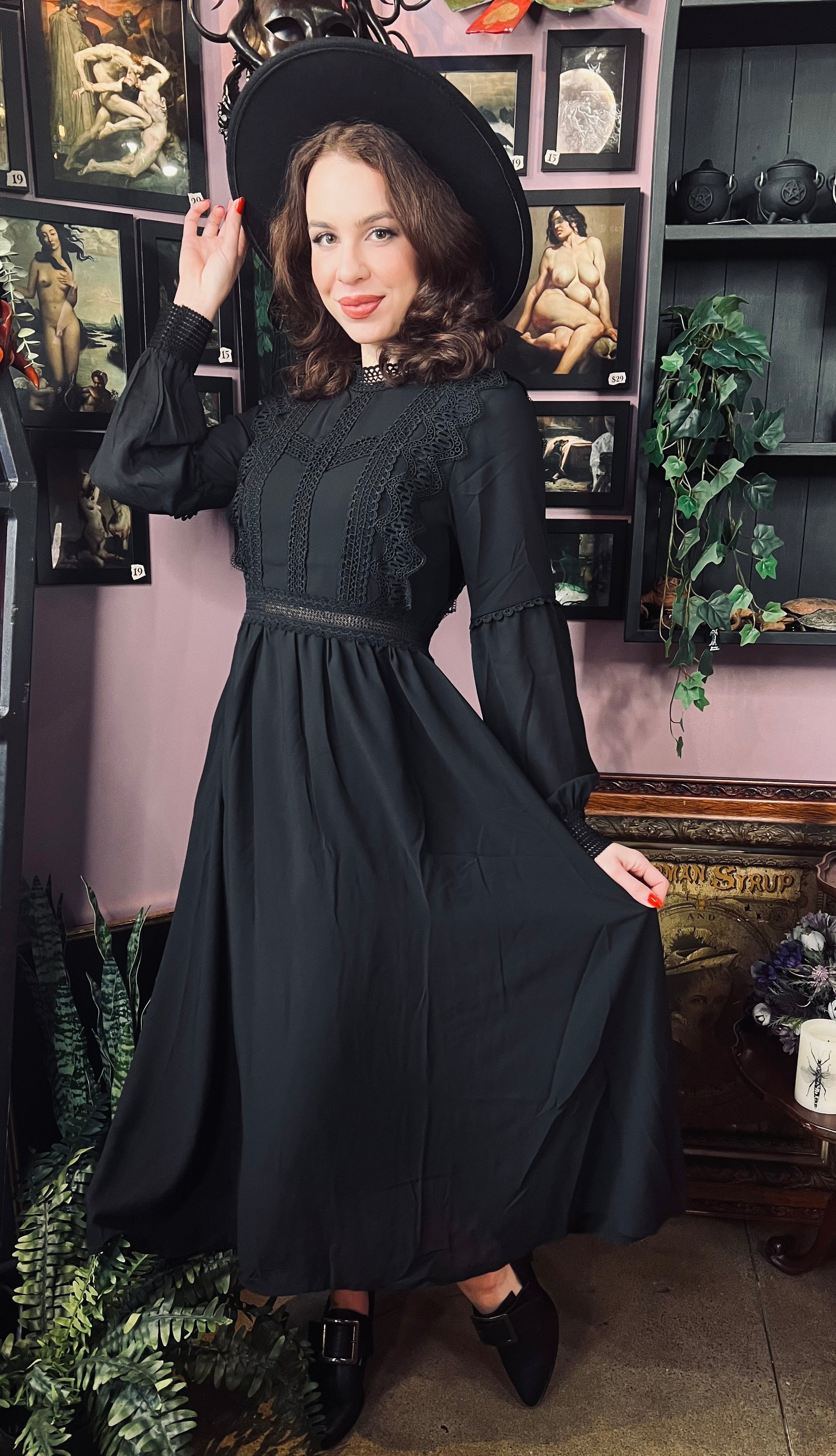 Agatha - Lightweight boho witchy dress - READY TO SHIP!