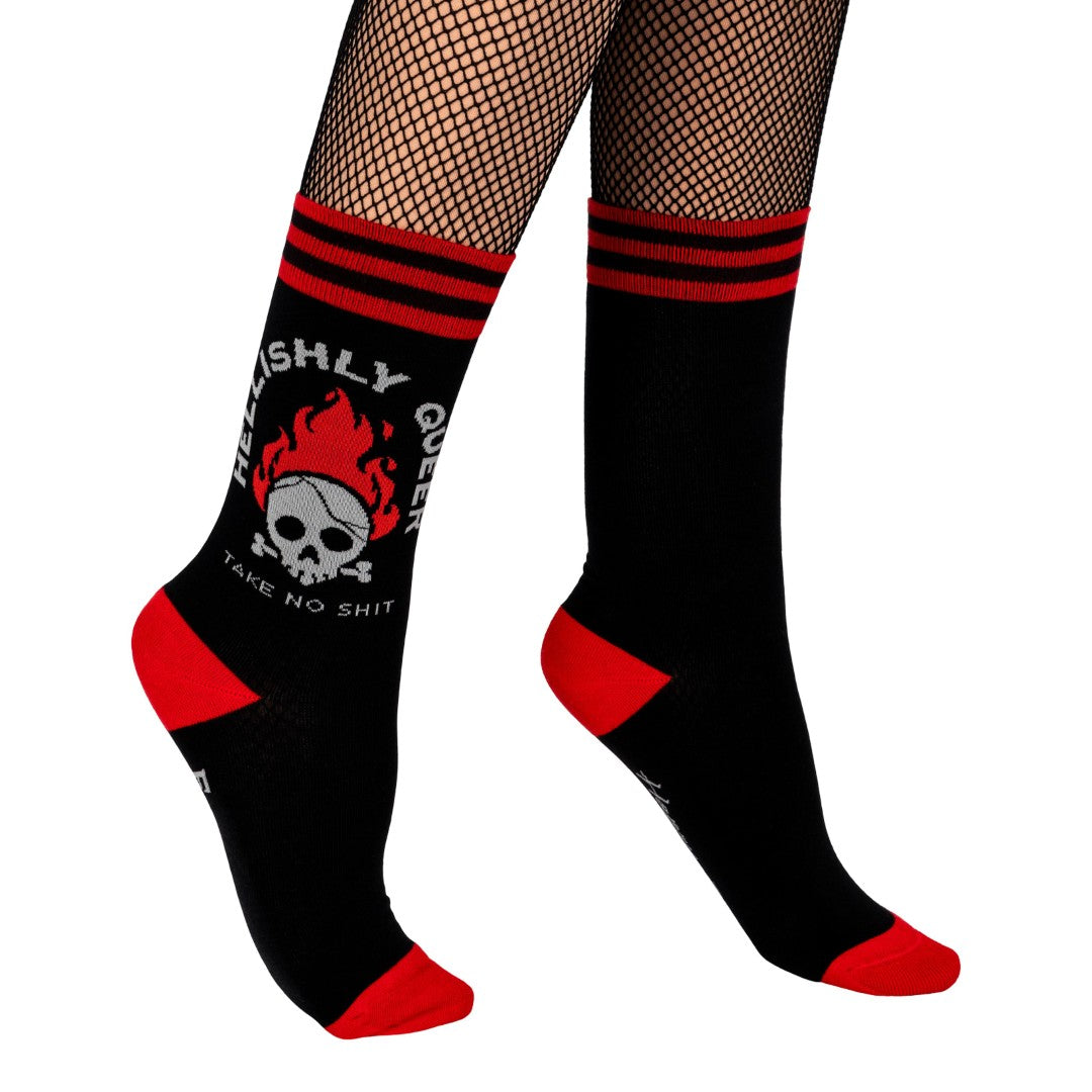 Hellishly Queer Crew Socks