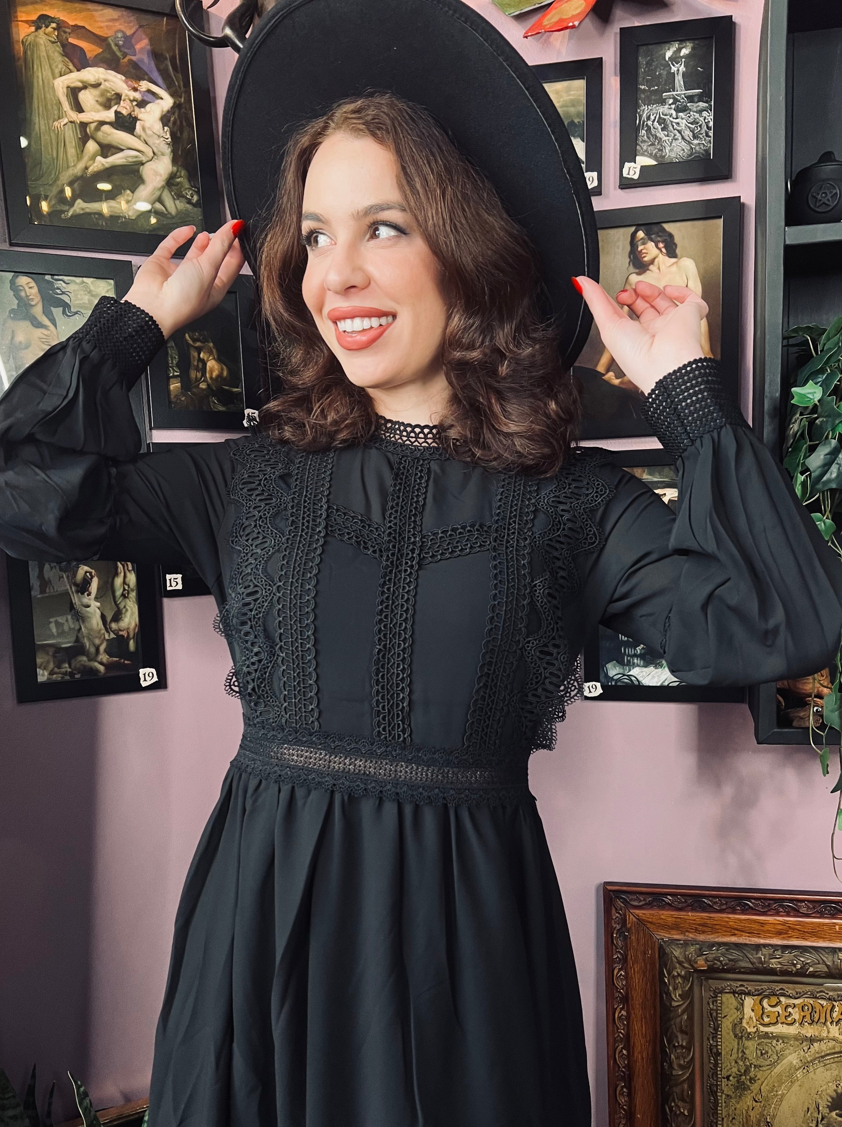 Agatha - Lightweight boho witchy dress - READY TO SHIP!