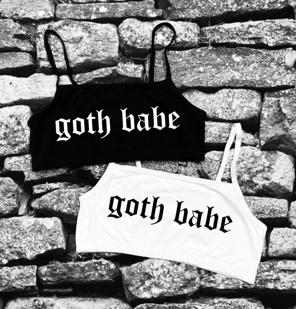 Bra Top - Goth Babe