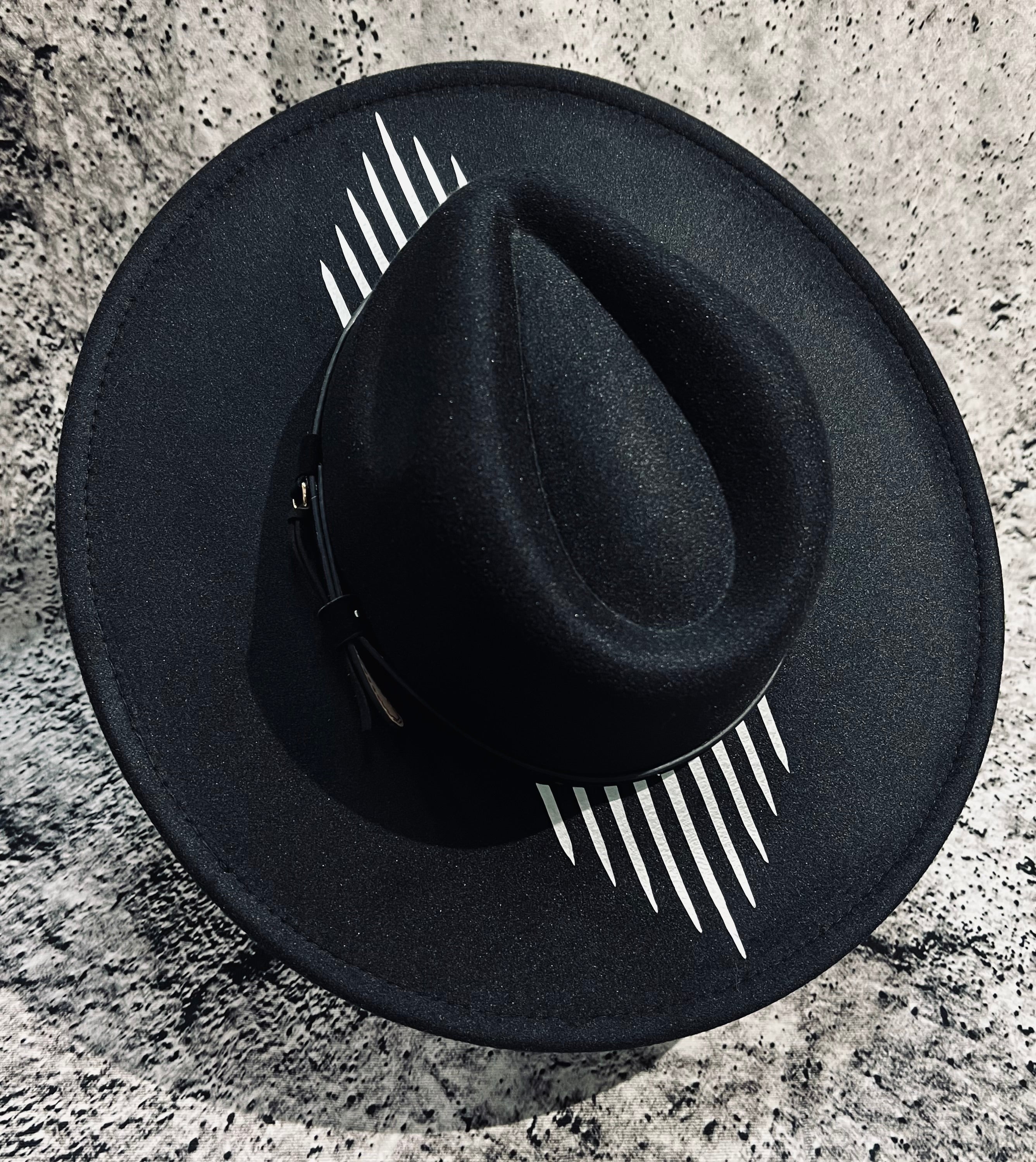 Vegan Felt Hat - XL Brim - Mojave Burst