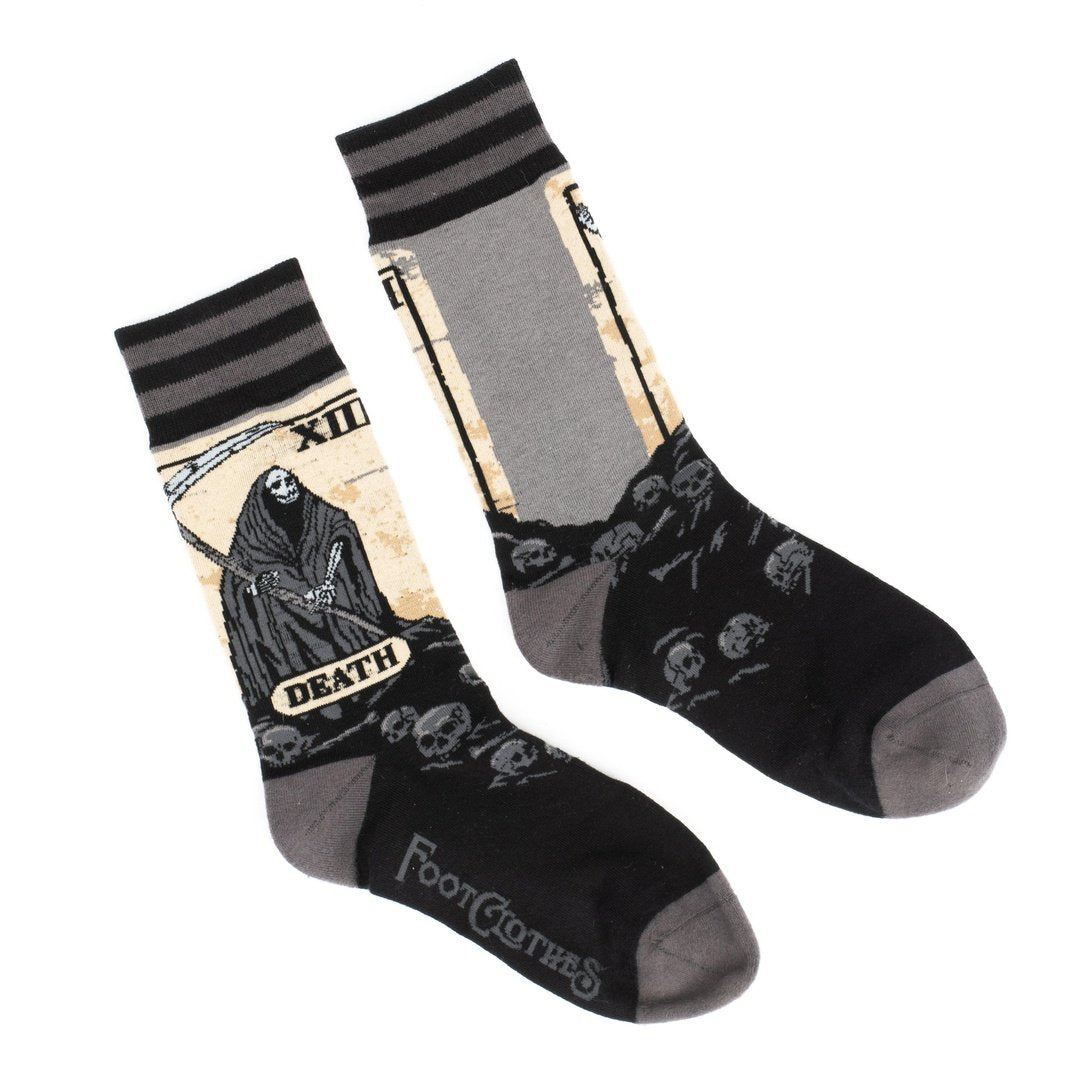 Death Tarot Card Ankle and Crew Sock Pack | 2 Designs