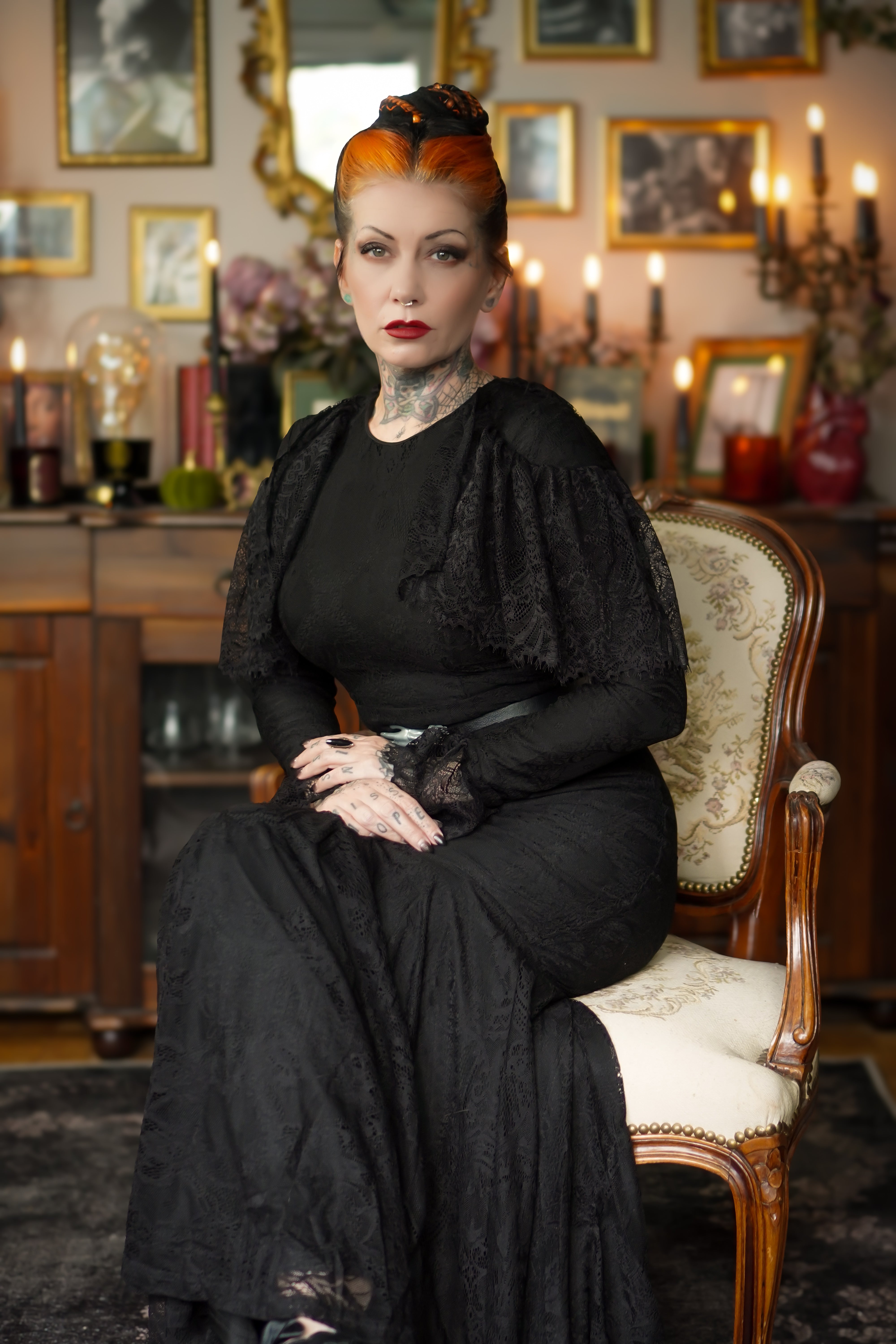 Borden - Lace Mermaid Maxi Dress