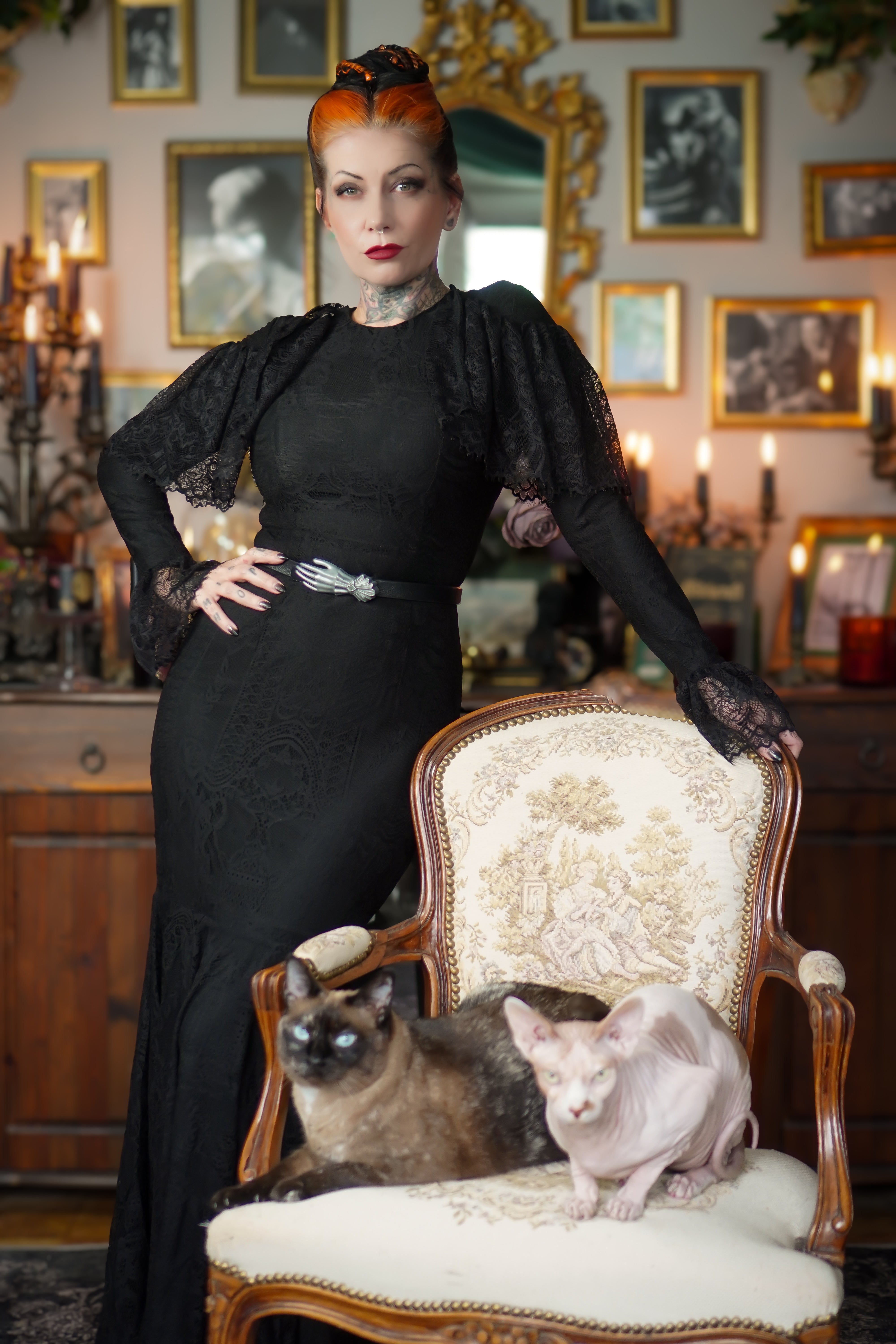 Borden - Lace Mermaid Maxi Dress