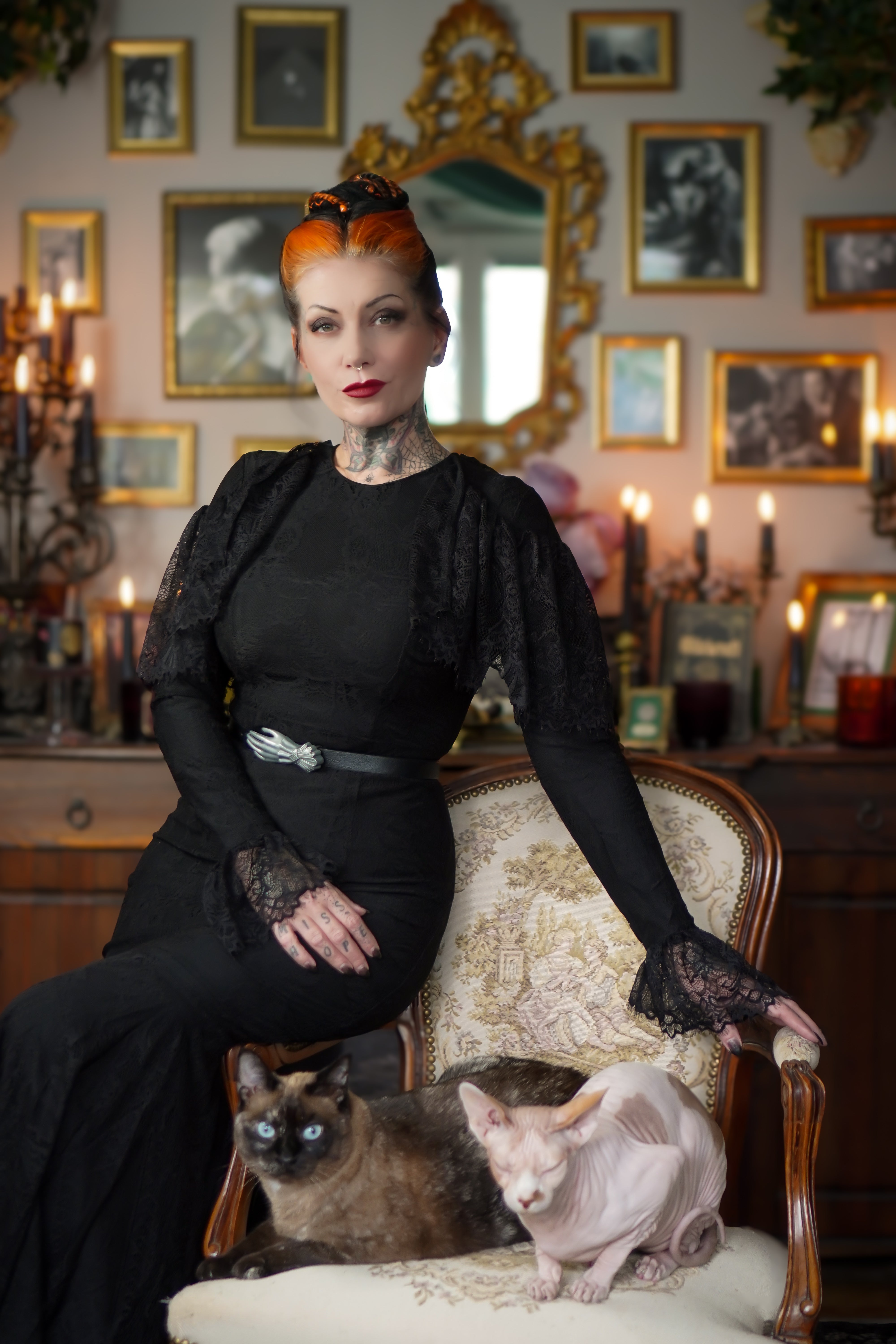 Borden - Lace Mermaid Maxi Dress