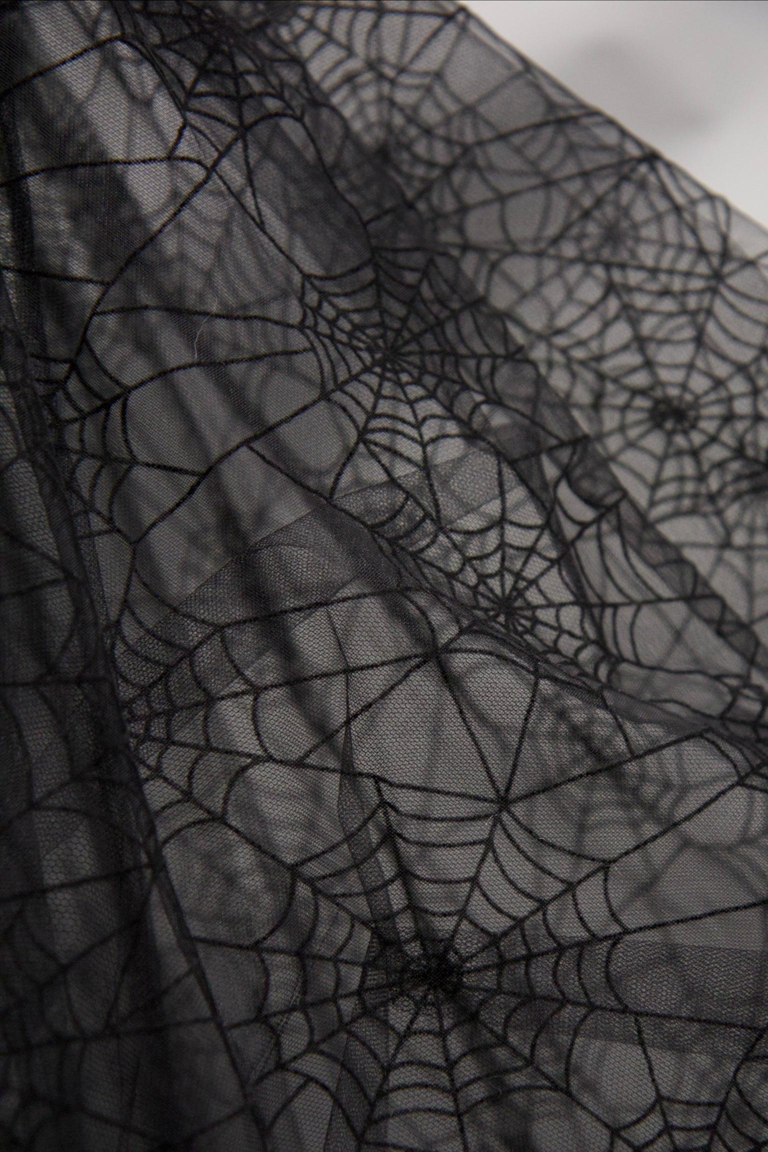 Octavia's Web - Flocked Spider Web Party Dress - READY TO SHIP