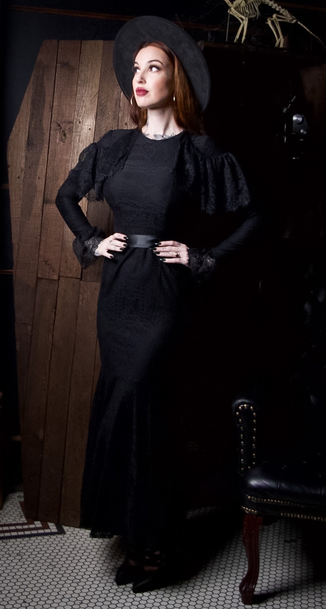 Borden - Lace Mermaid Maxi Dress