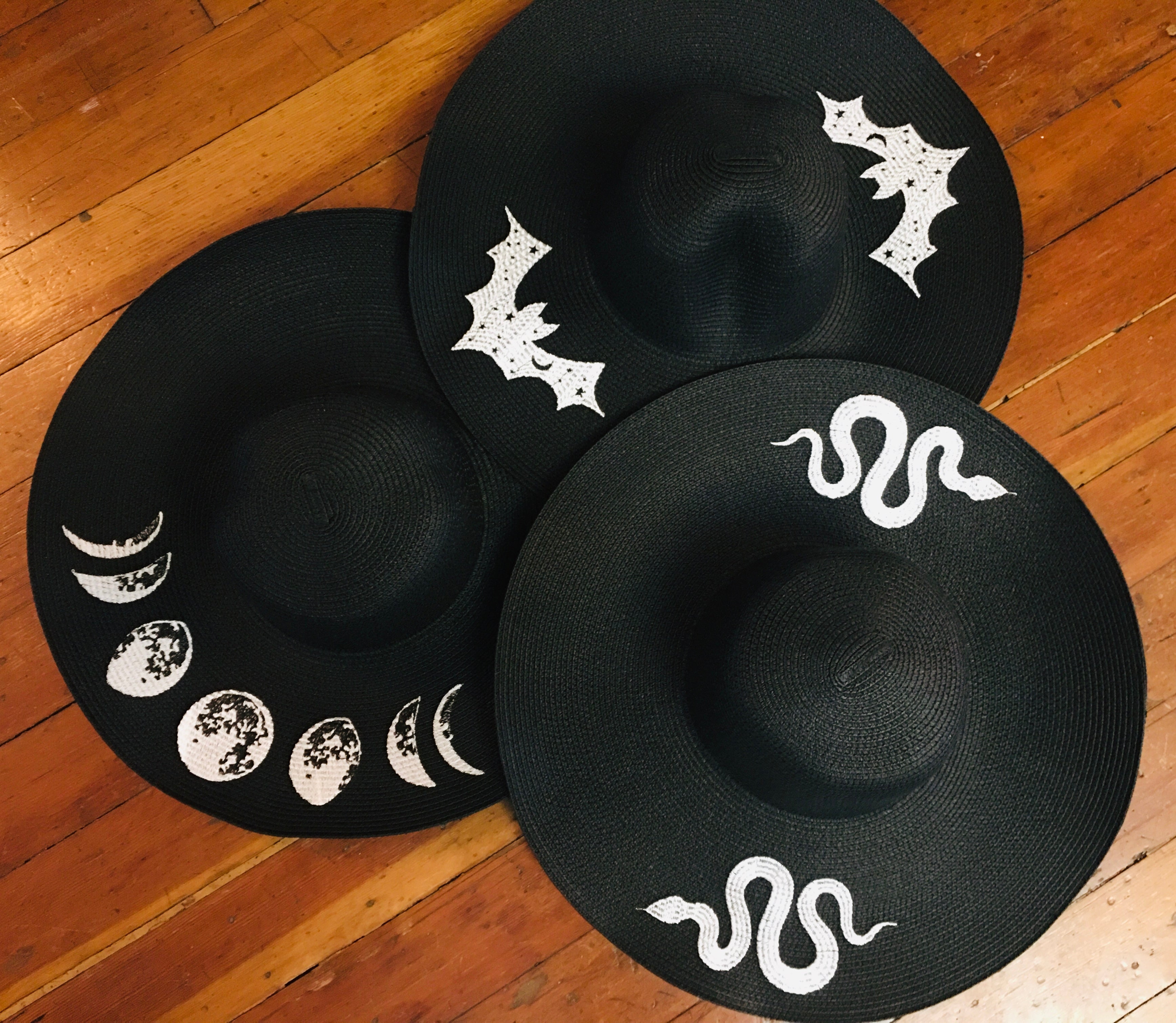 Floppy Sun Hat - XL Brim - Snakes - READY TO SHIP