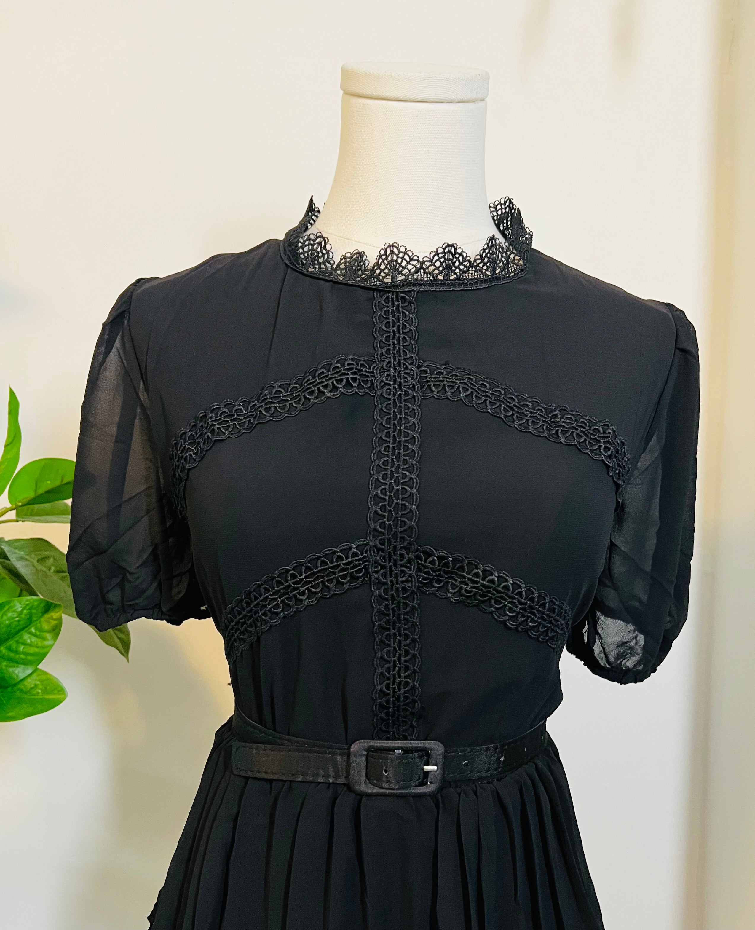 Annabel - Romantic Cottage Goth Tiered Dress - PRE-ORDER