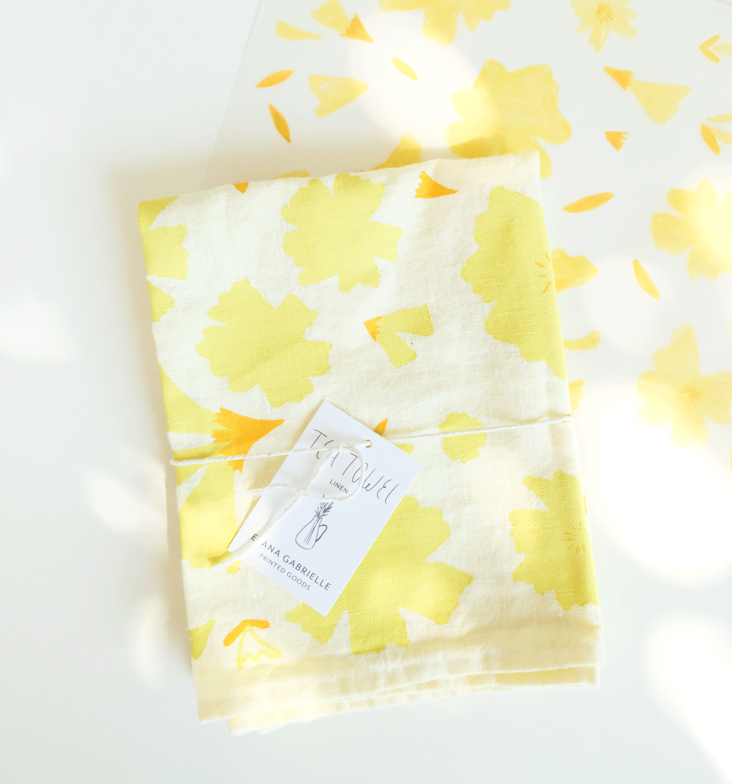 Marigold Linen Tea Towel