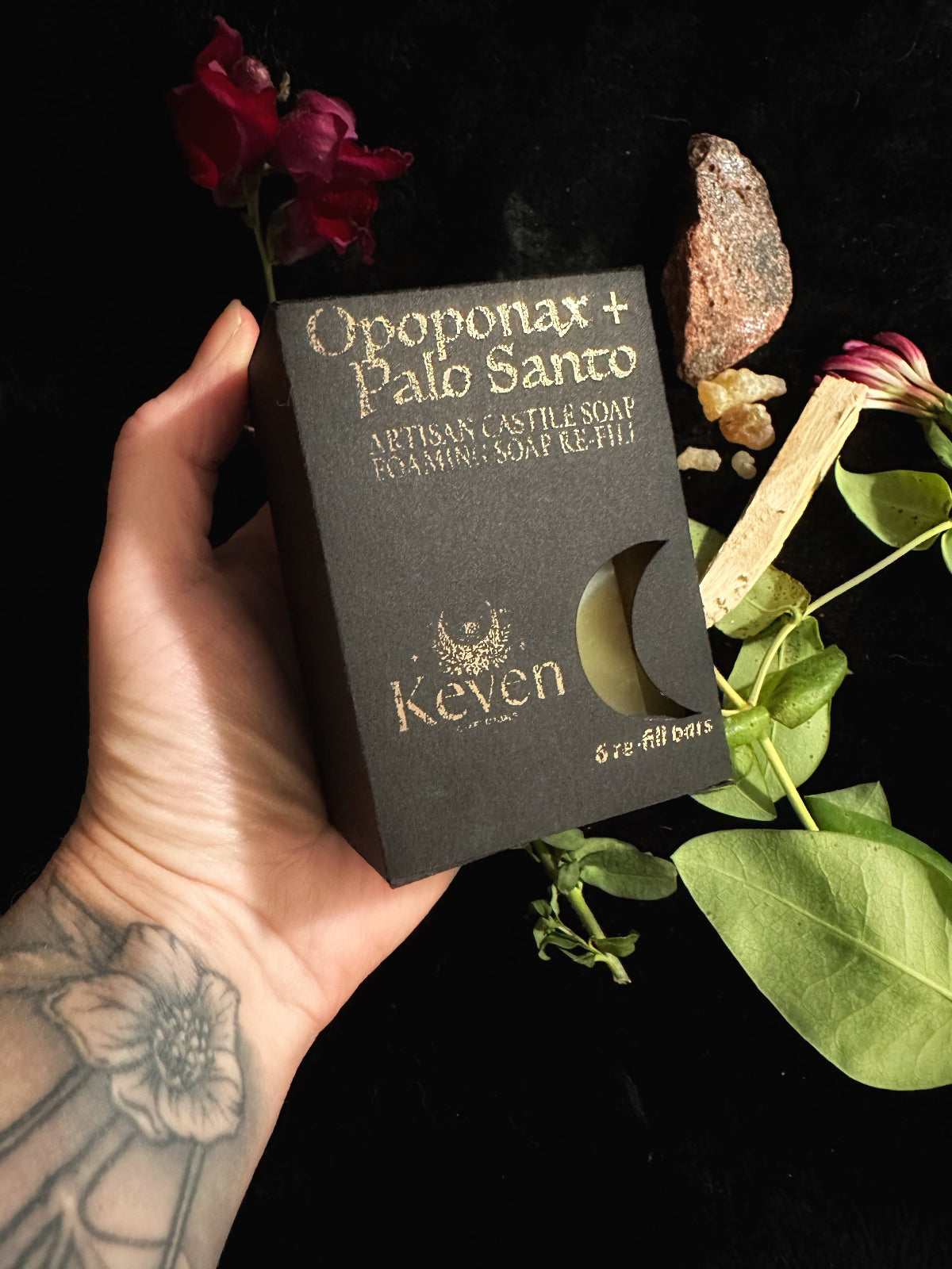 Foaming Soap - Opoponax + Palo Santo Foaming Soap Concentrate.