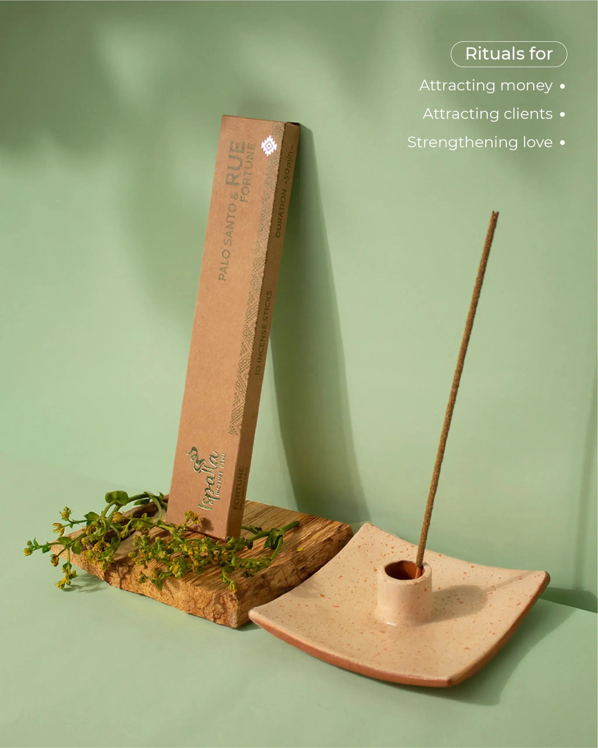 Ispalla - Rue & Palo Santo Incense Sticks (10 Packaged)