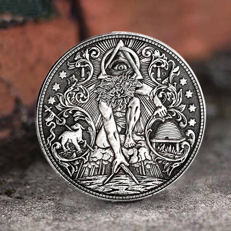 Eye Of Providence Copper Alloy Hobo Nickel Coin Pendant