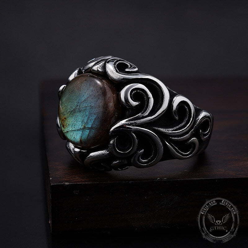 Gothic Moonstone Stainless Steel Ring