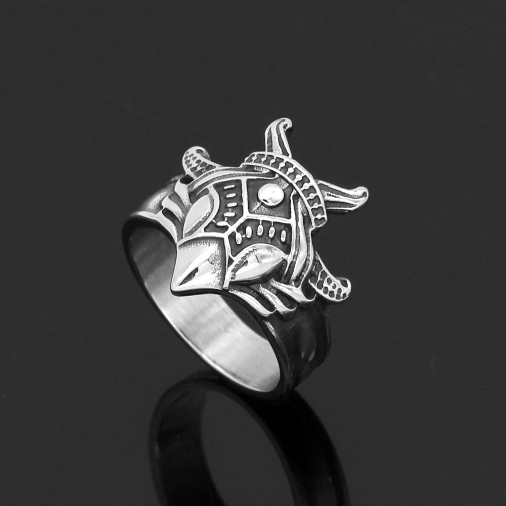 Odin Raven Amulet Stainless Steel Viking Ring