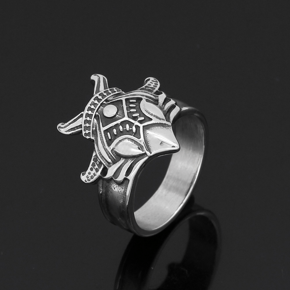 Odin Raven Amulet Stainless Steel Viking Ring