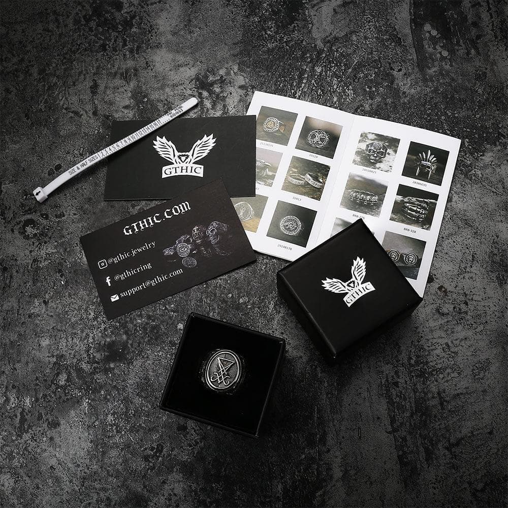 GTHIC Sigil Of Lucifer Stainless Steel Ring