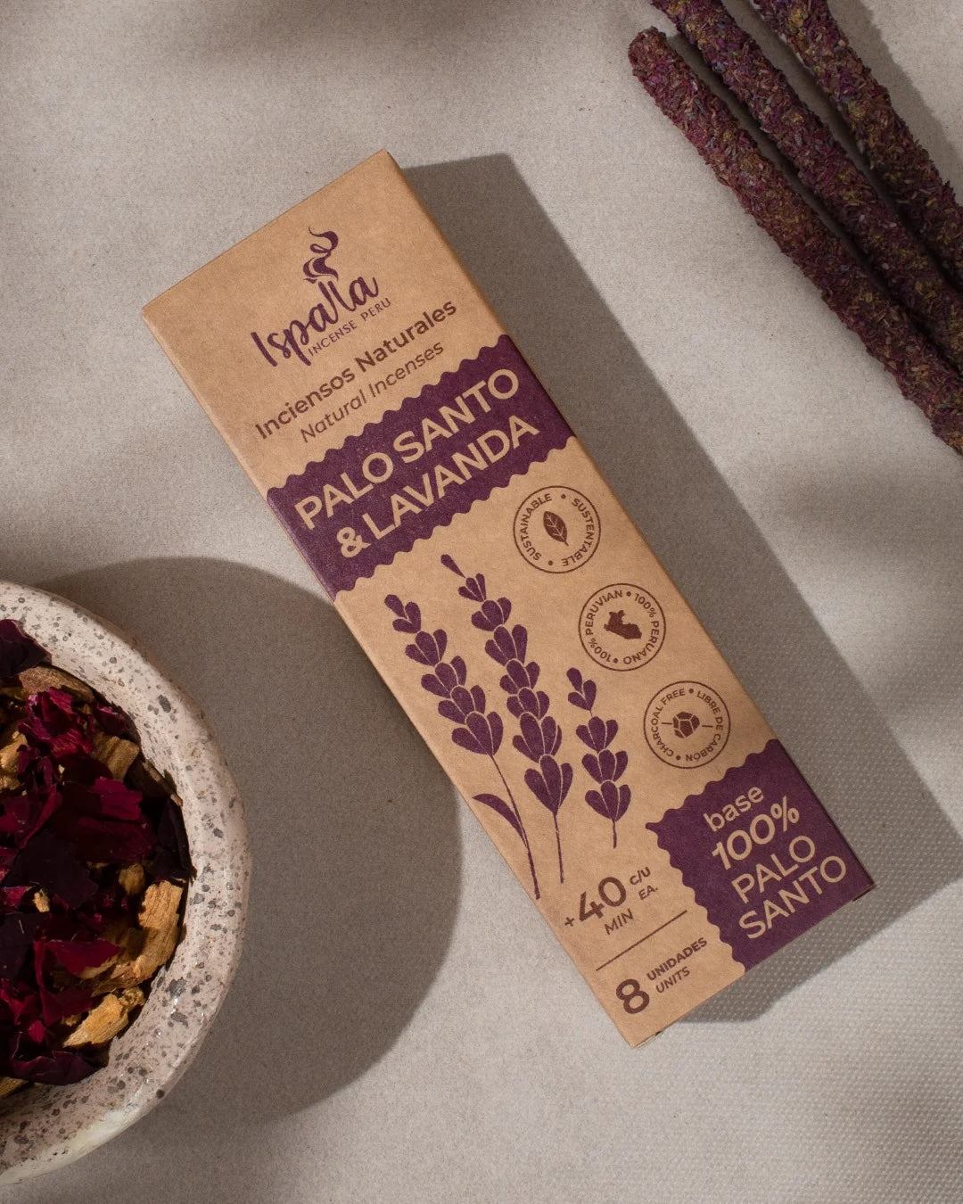 Ispalla - Palo Santo & Lavender Thick Natural Incense