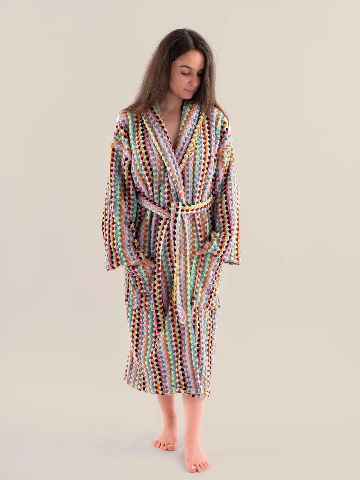 Pom Pom Bathrobe