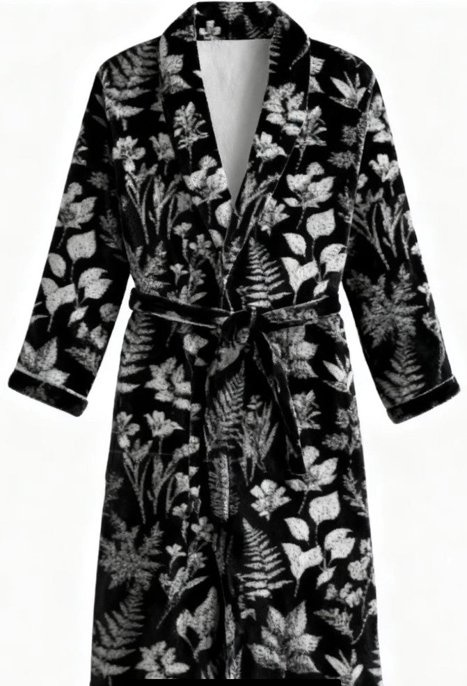 Fleece Robe - Botanicals - Ready to Ship