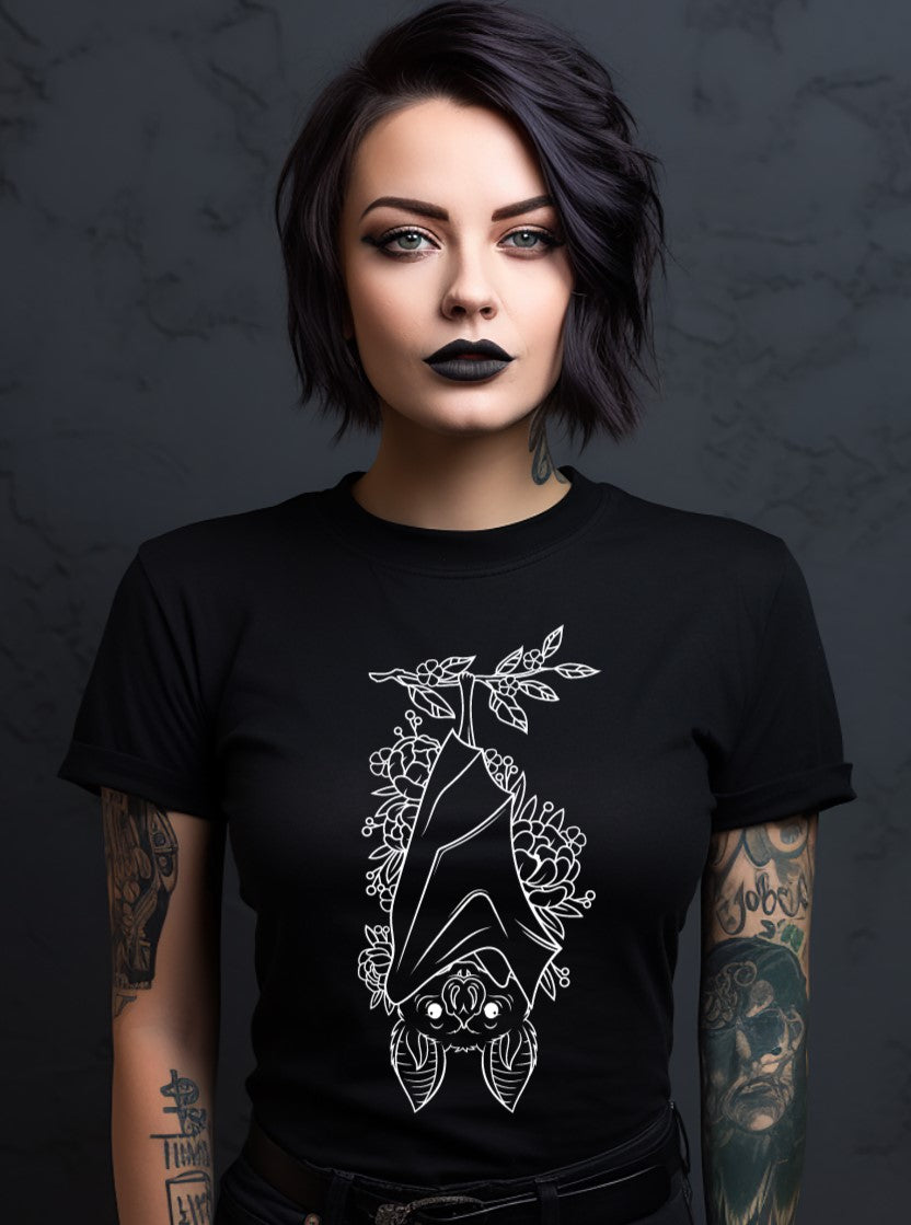 Floral Bat T-Shirt