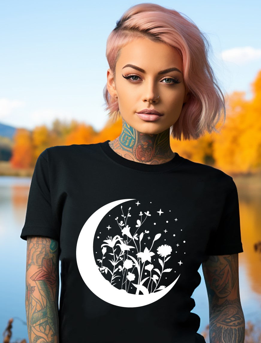 Floral Moon T-Shirt