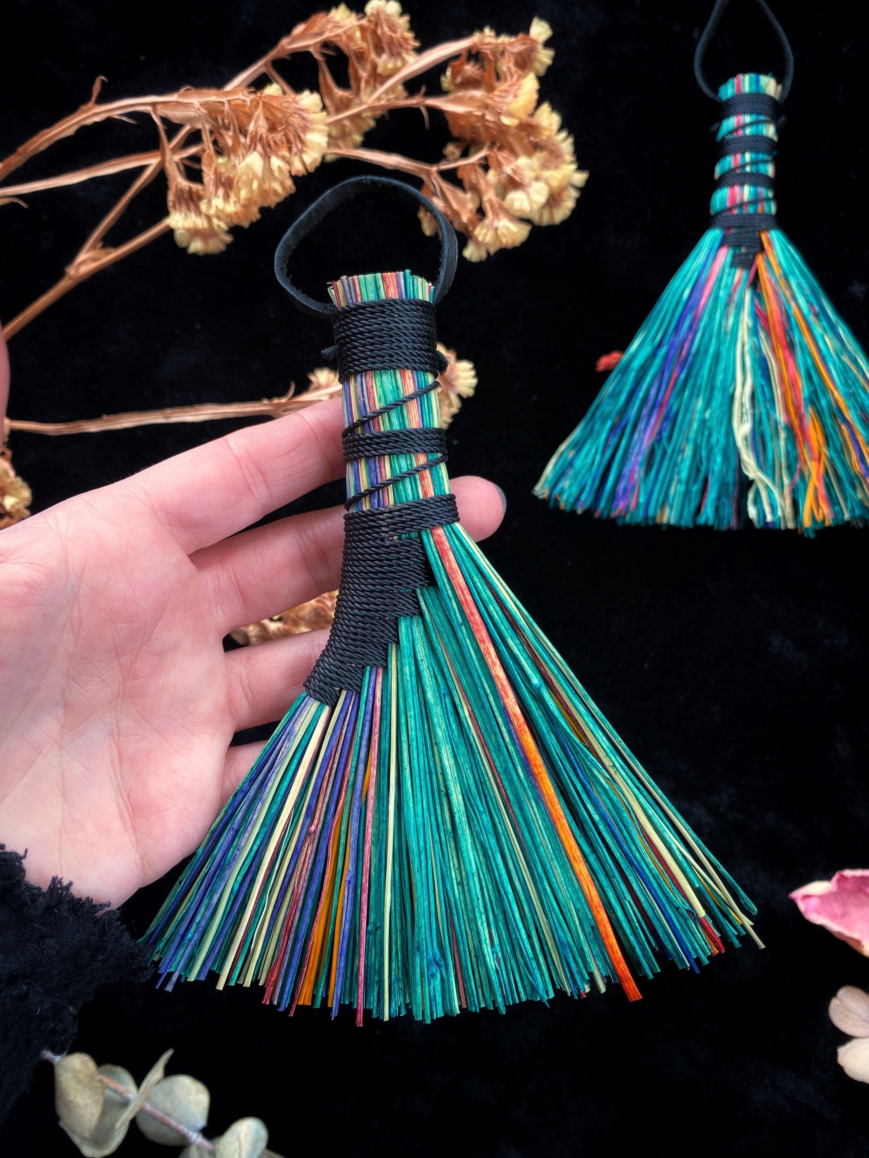 Hand Dyed Altar Brooms - 5 -6” Broomcorn