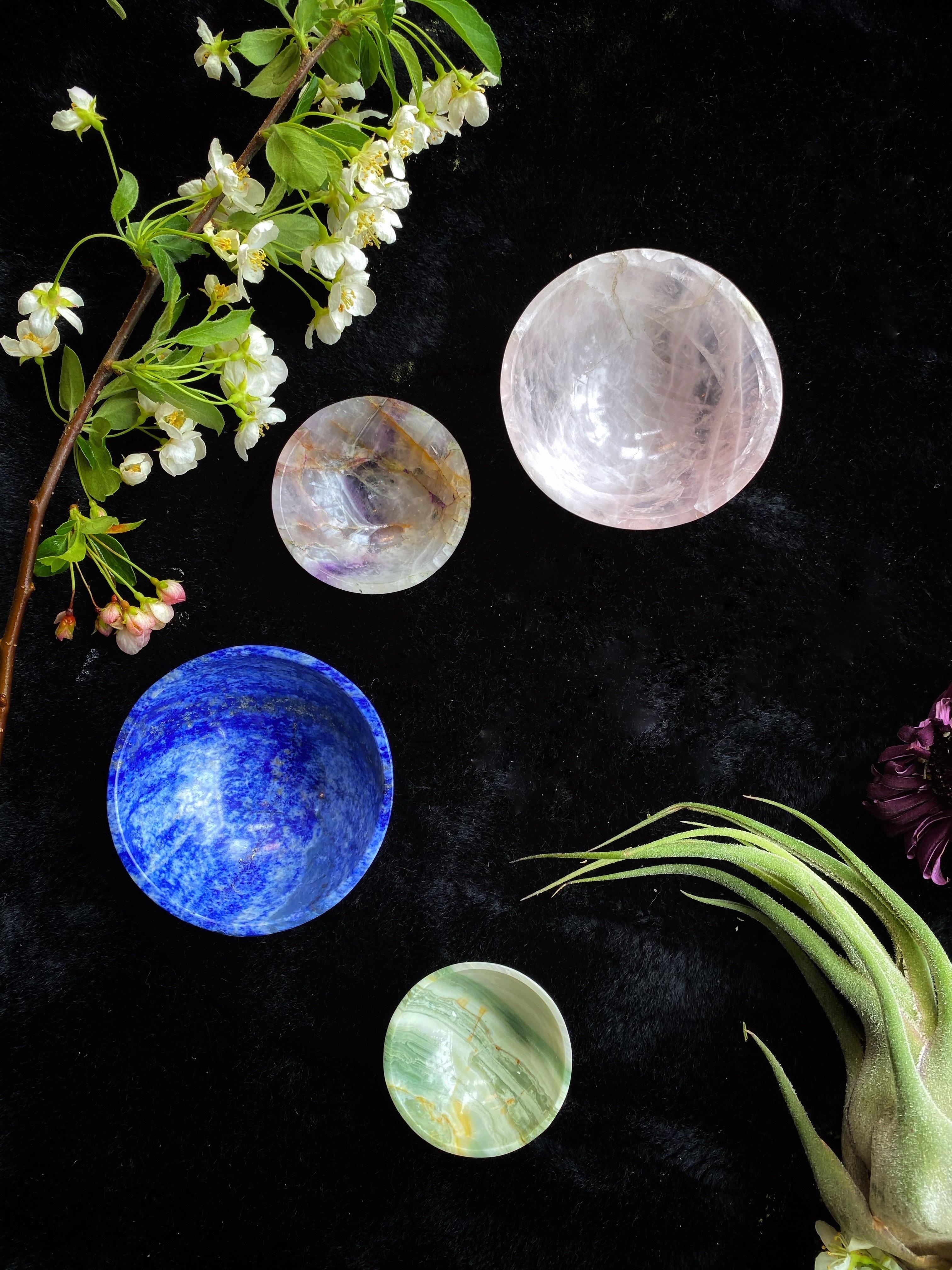 Solid Crystal Offering Bowls - 2” or 3” - qmeb