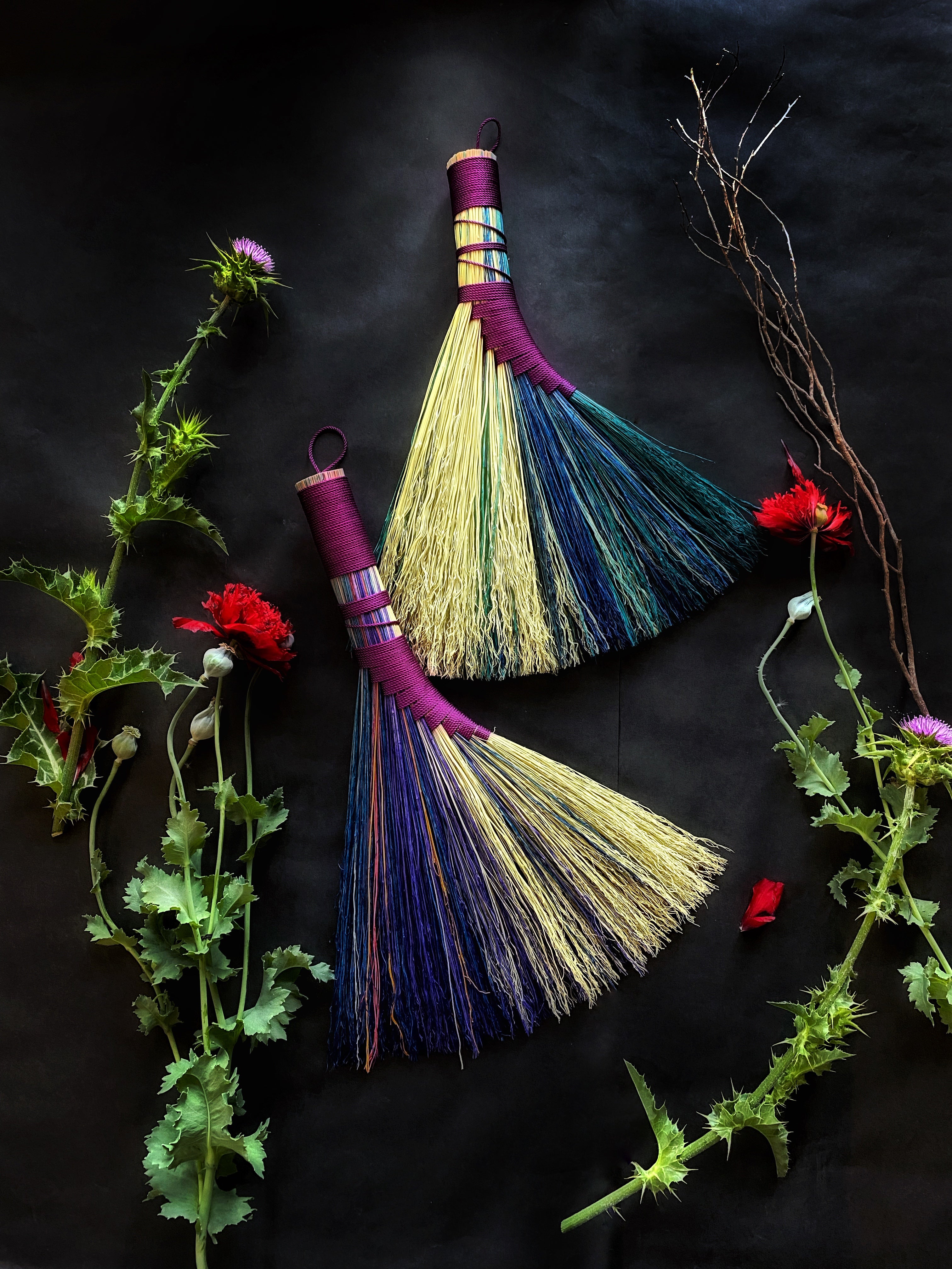 Selkie Tail, (Turkey) Plum Wrapped Brooms