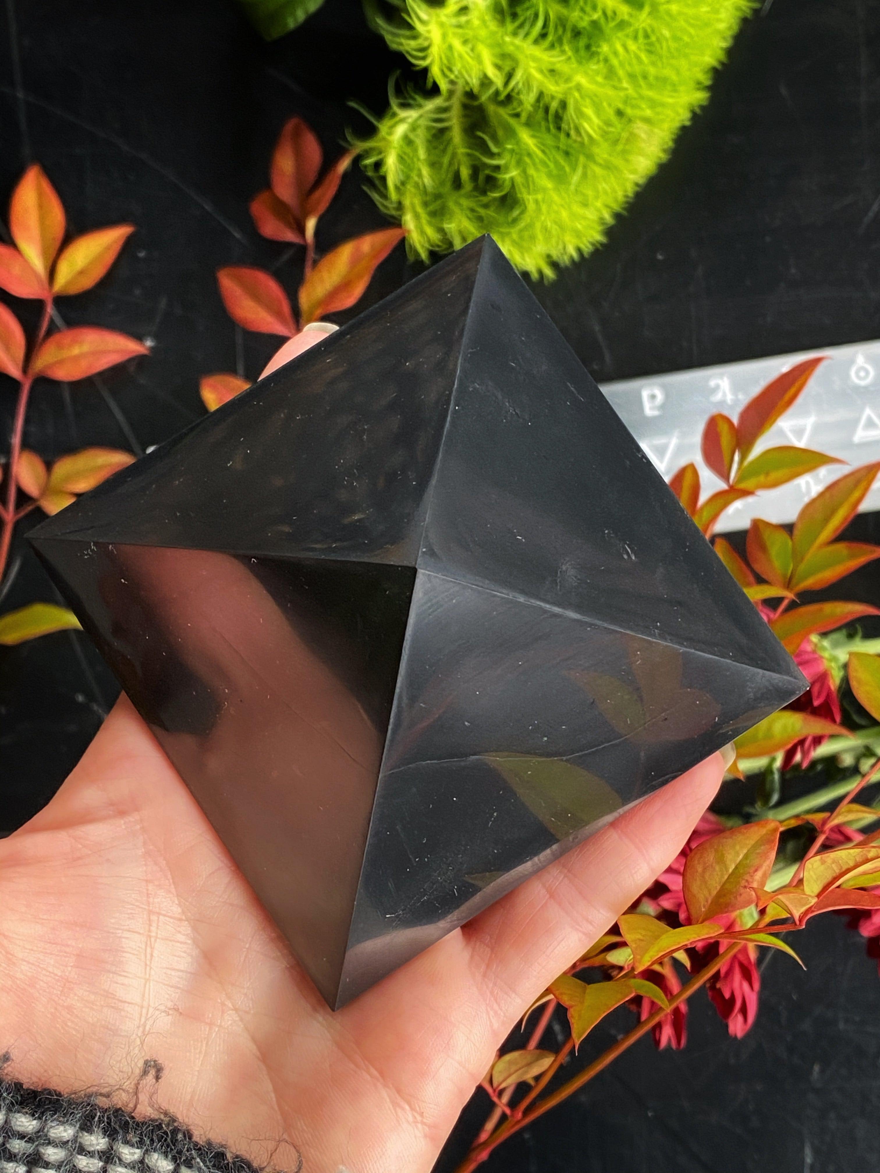 Shungite - Pyramids and Tumbled Stones - Keven Craft Rituals