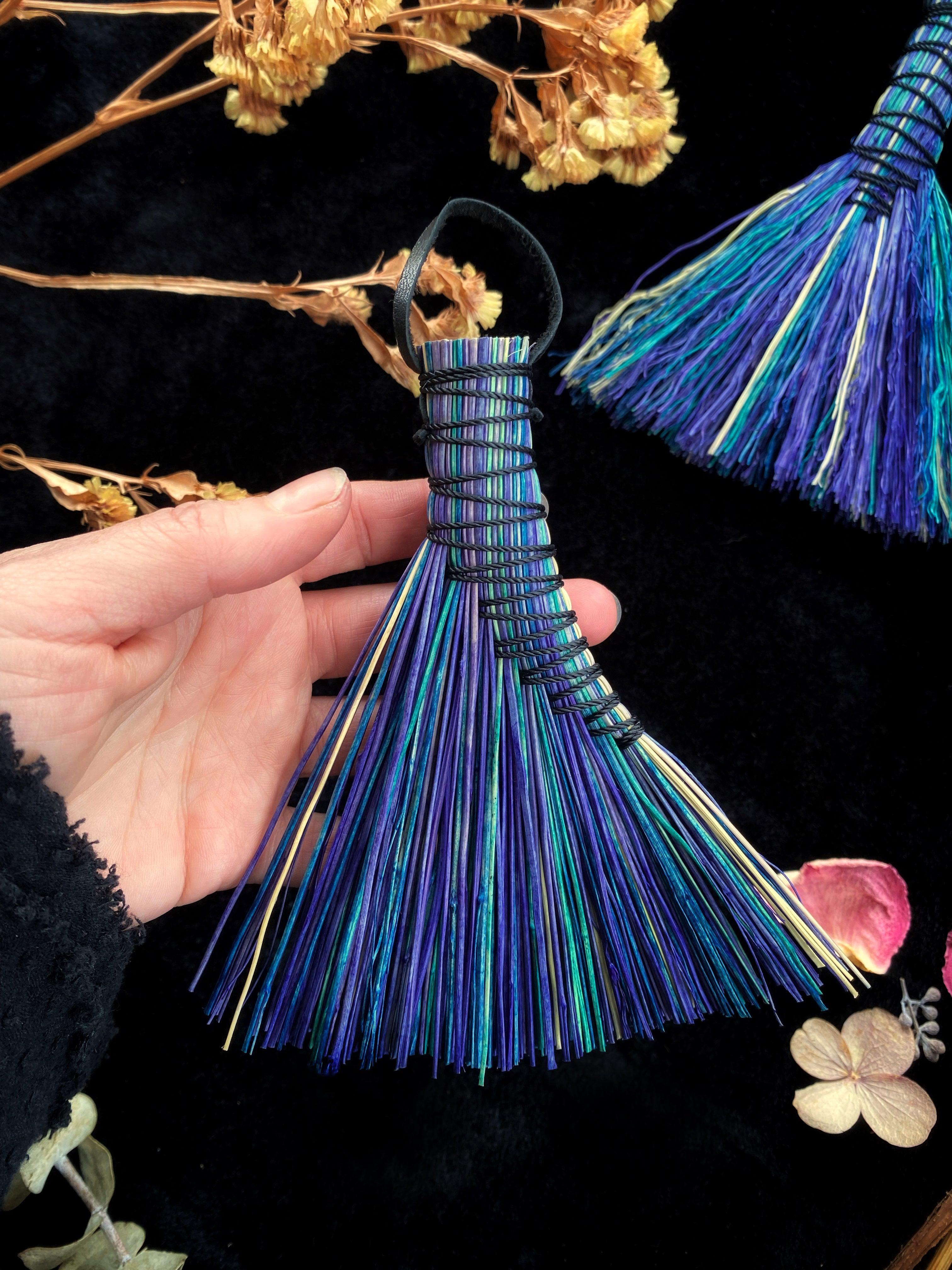 Hand Dyed Altar Brooms - 5 -6” Broomcorn