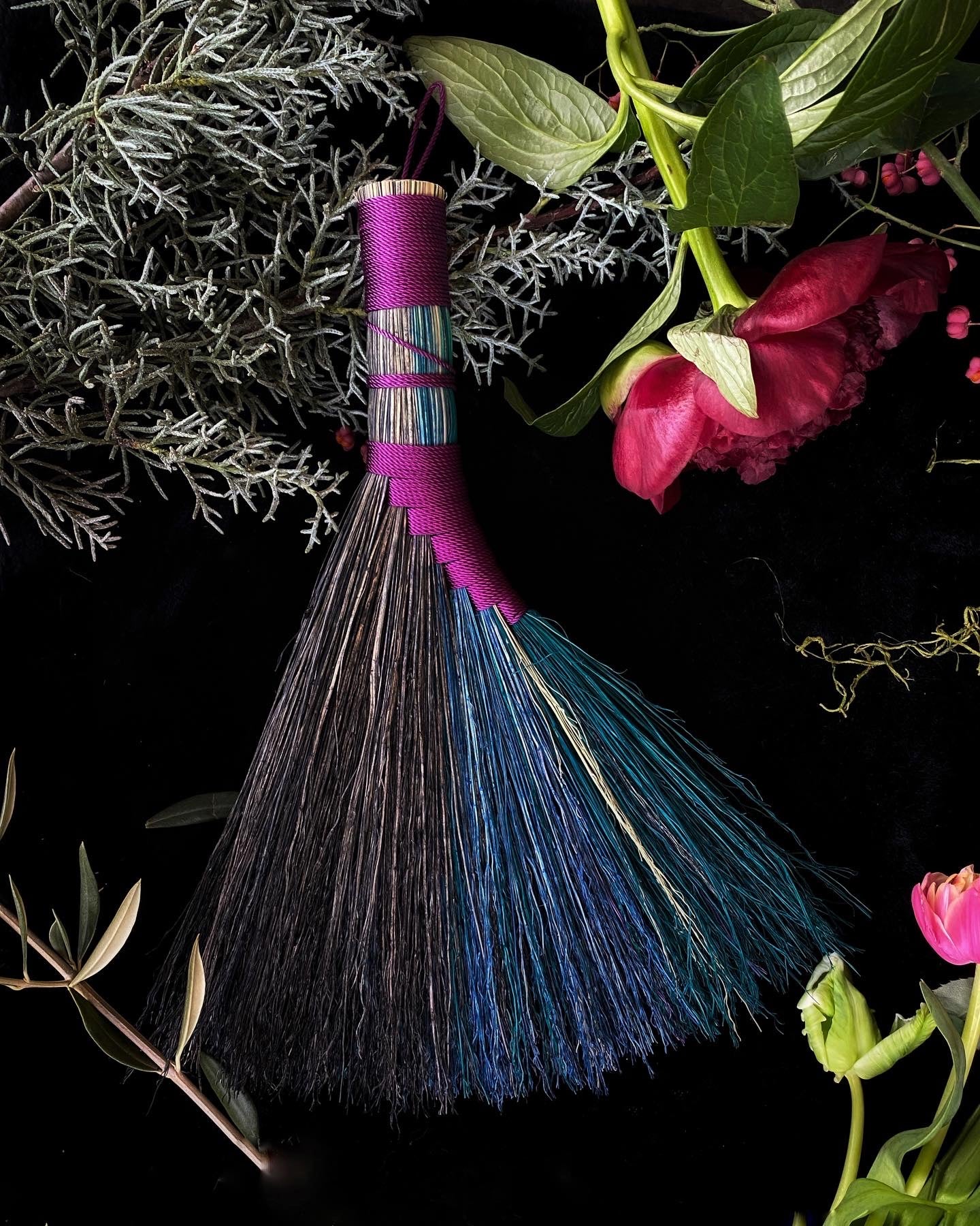 Selkie Tail, (Turkey) Plum Wrapped Brooms
