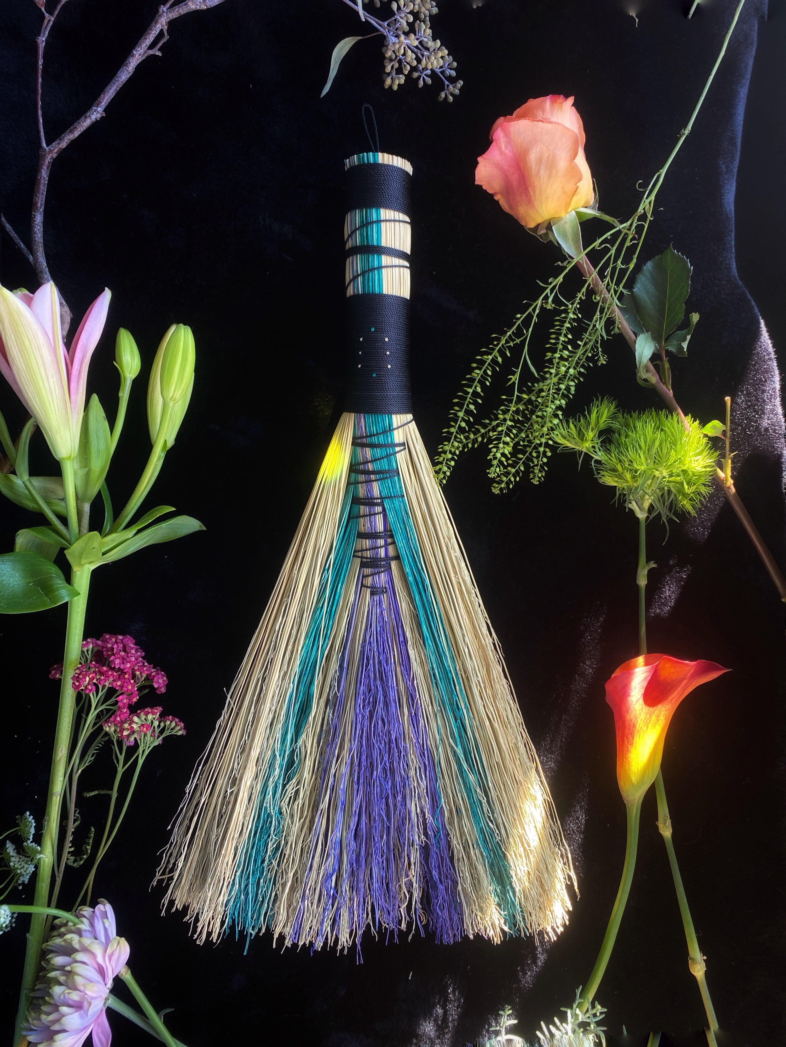 Hand Dyed, Specialty Hawk Tail Brooms - Keven Craft Rituals