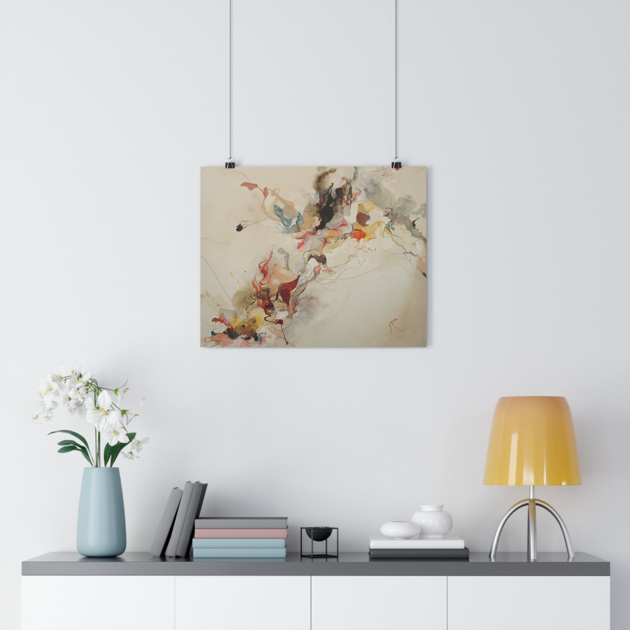 Mars and Pluto Squared Art Print