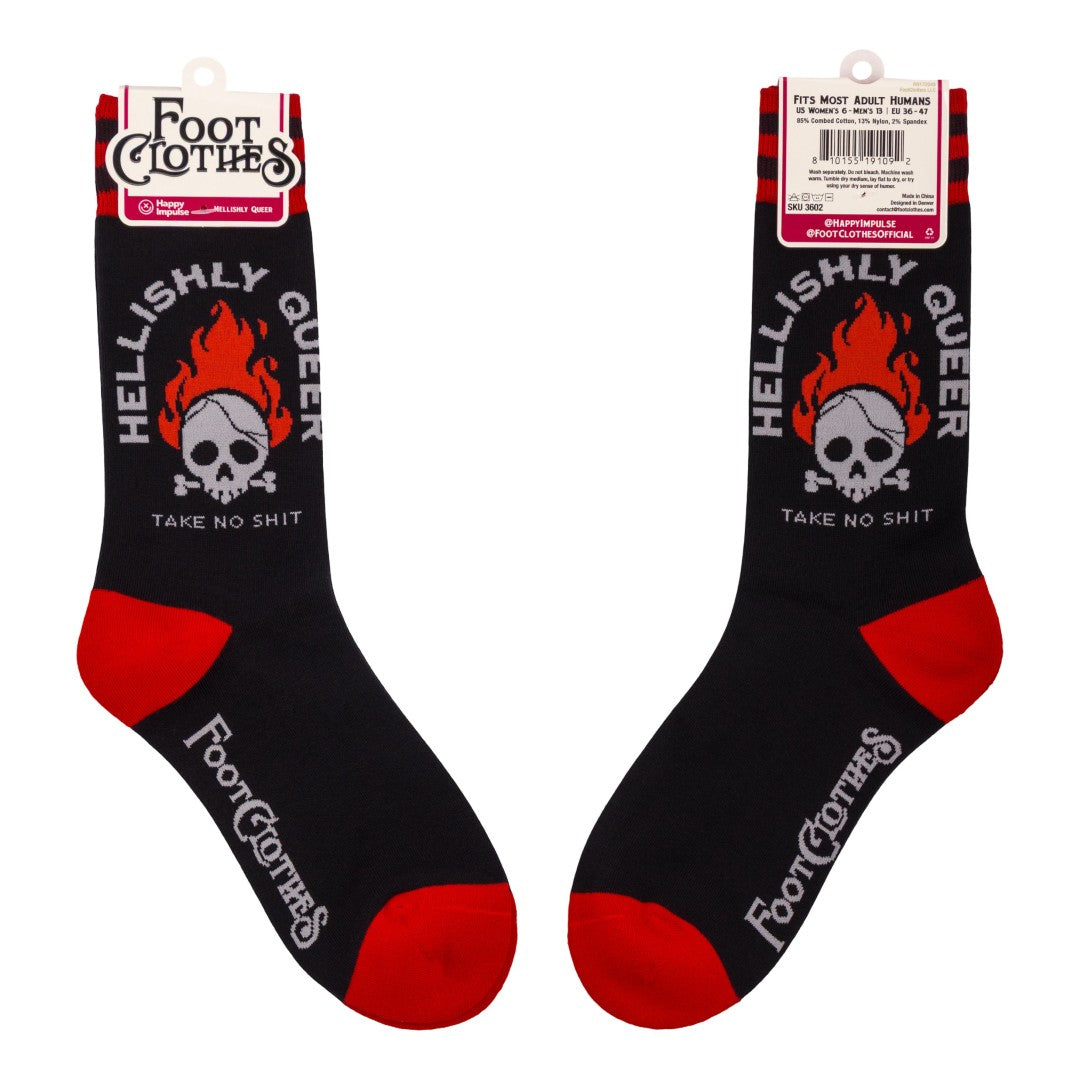 Hellishly Queer Crew Socks