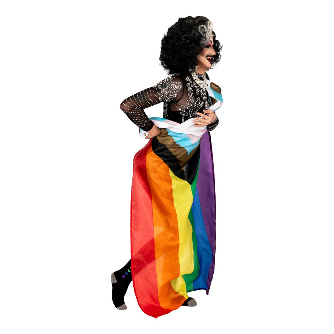Pride Pixel Hearts Crew Socks