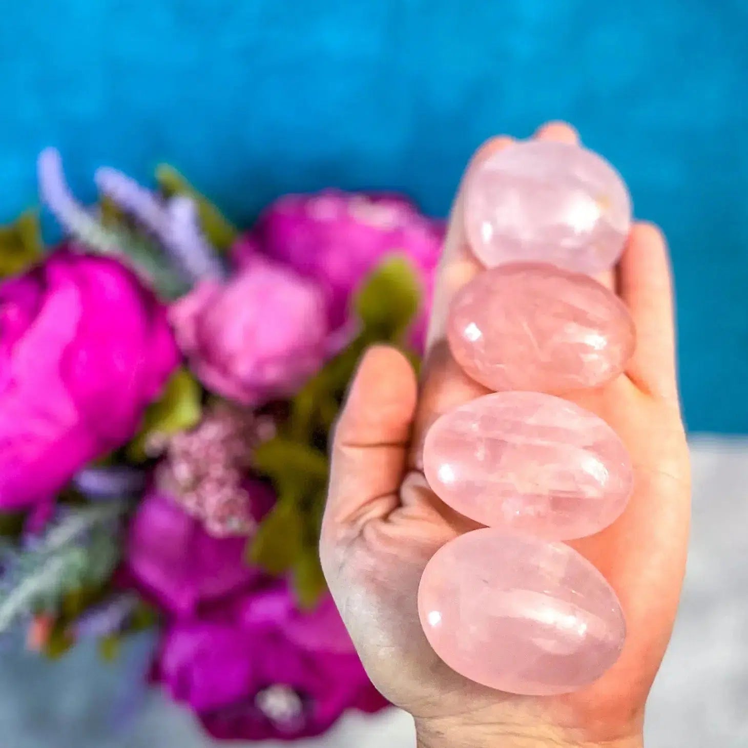 Rose Quartz - Palm Stones