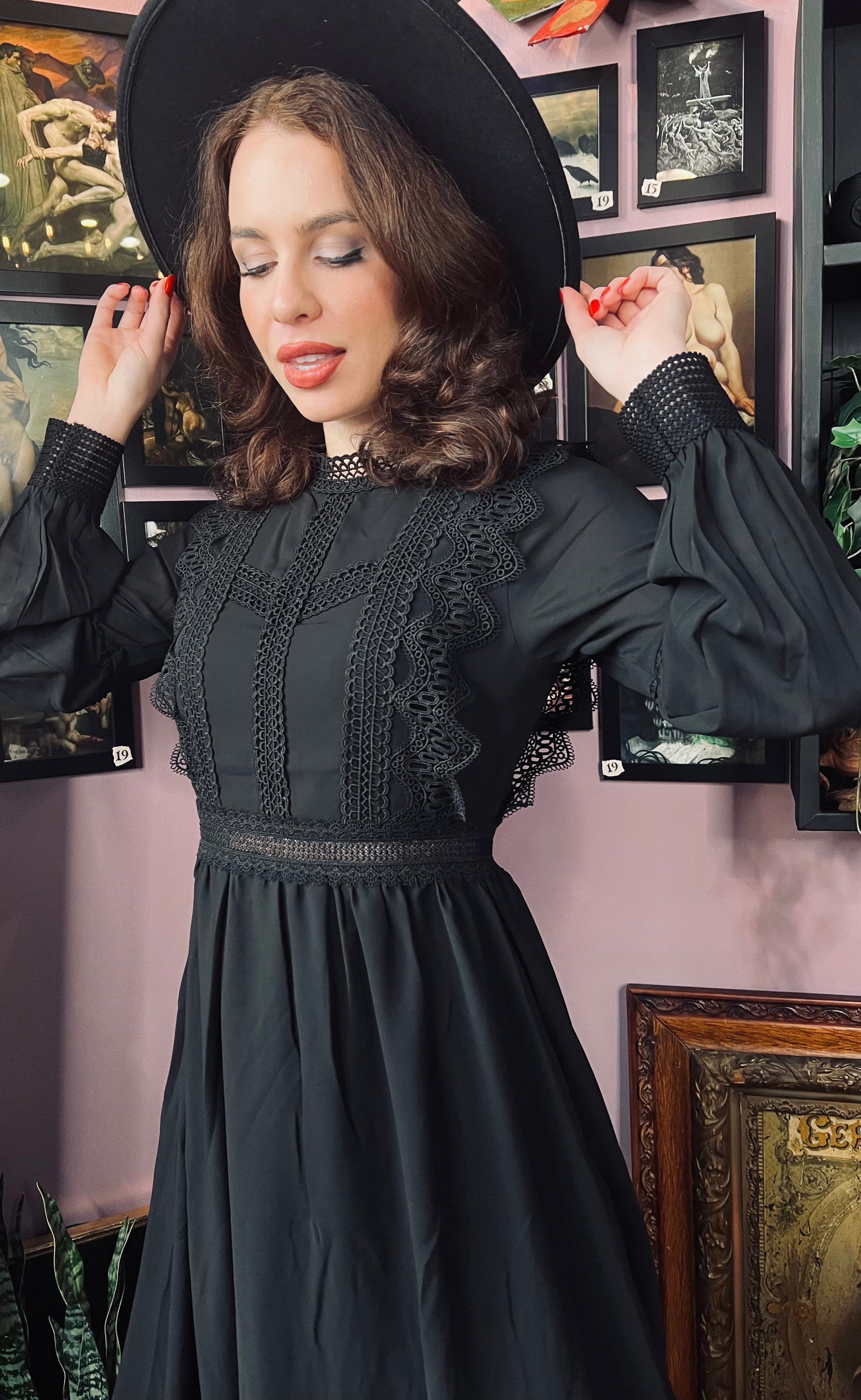 Agatha - Lightweight boho witchy dress - READY TO SHIP!