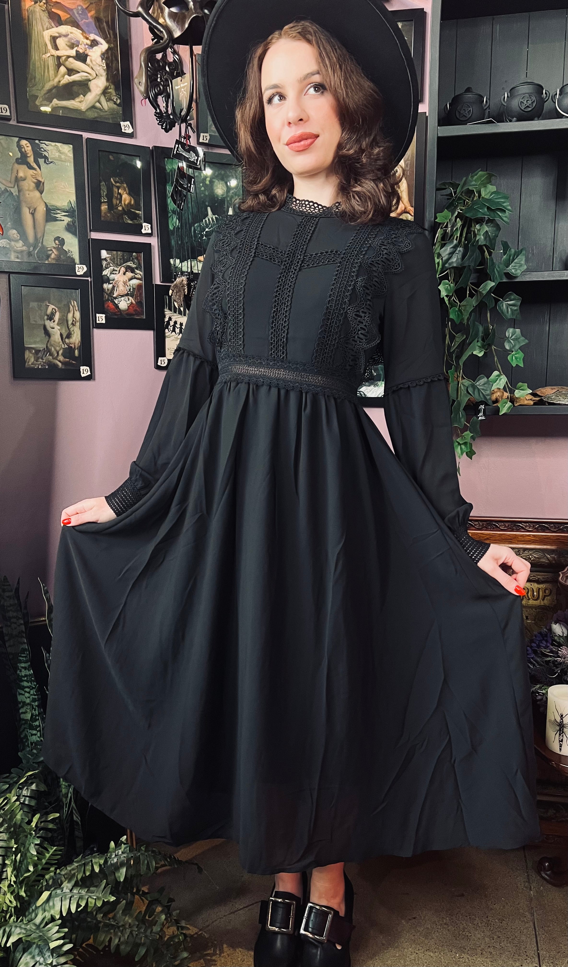 Agatha - Lightweight boho witchy dress - READY TO SHIP!