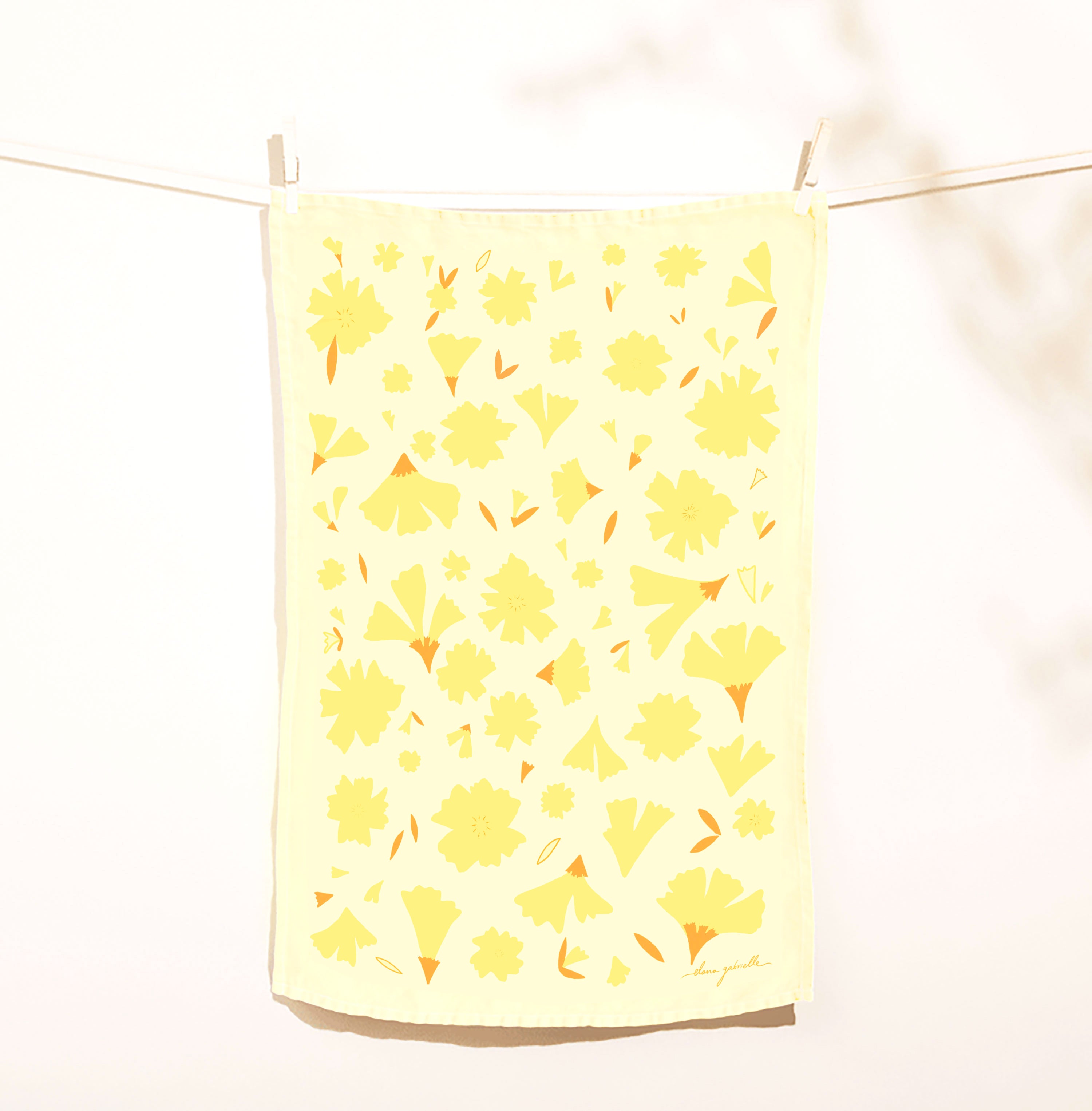 Marigold Linen Tea Towel