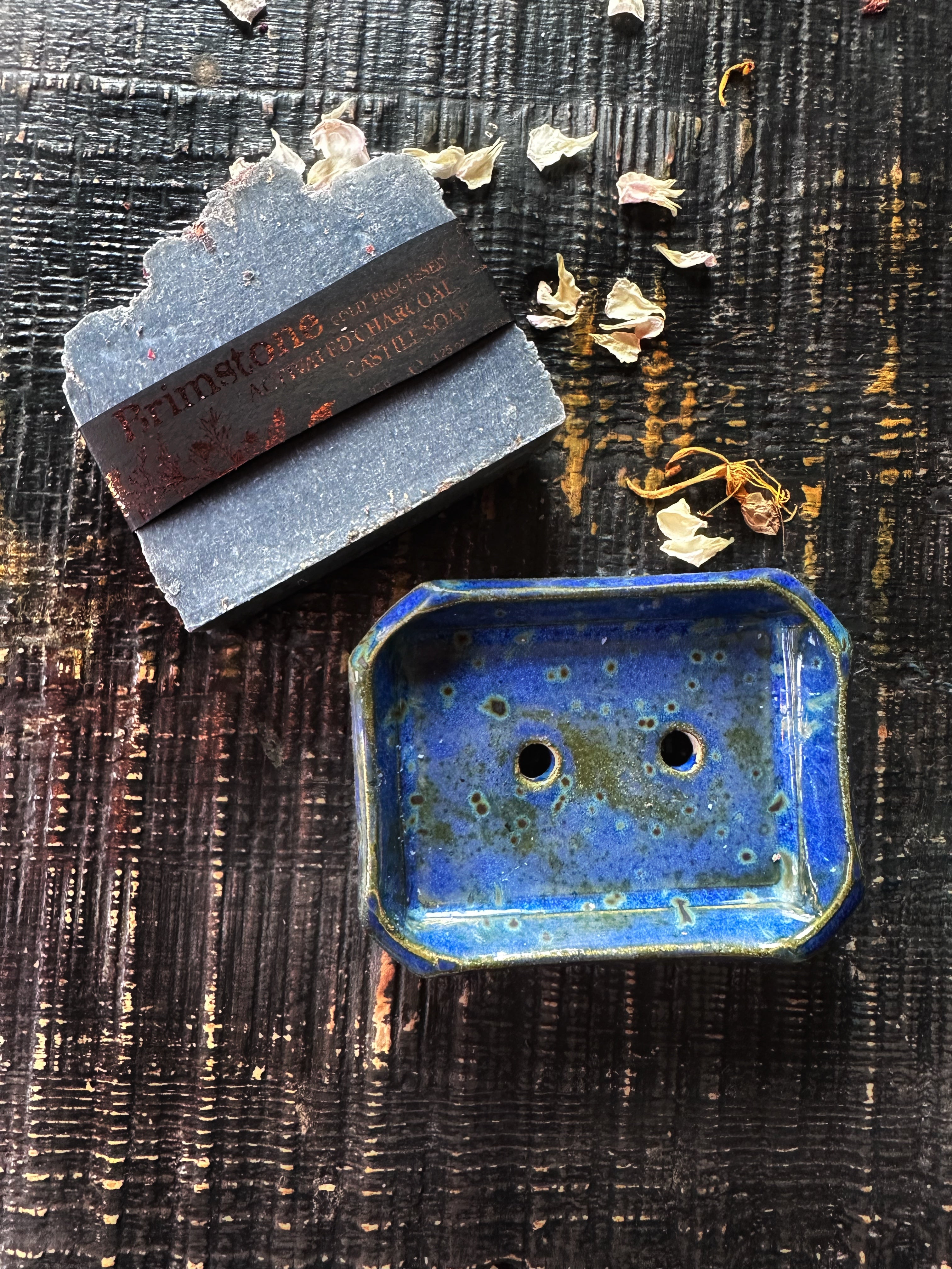 Lapis Blue, Ceramic Soap Dish