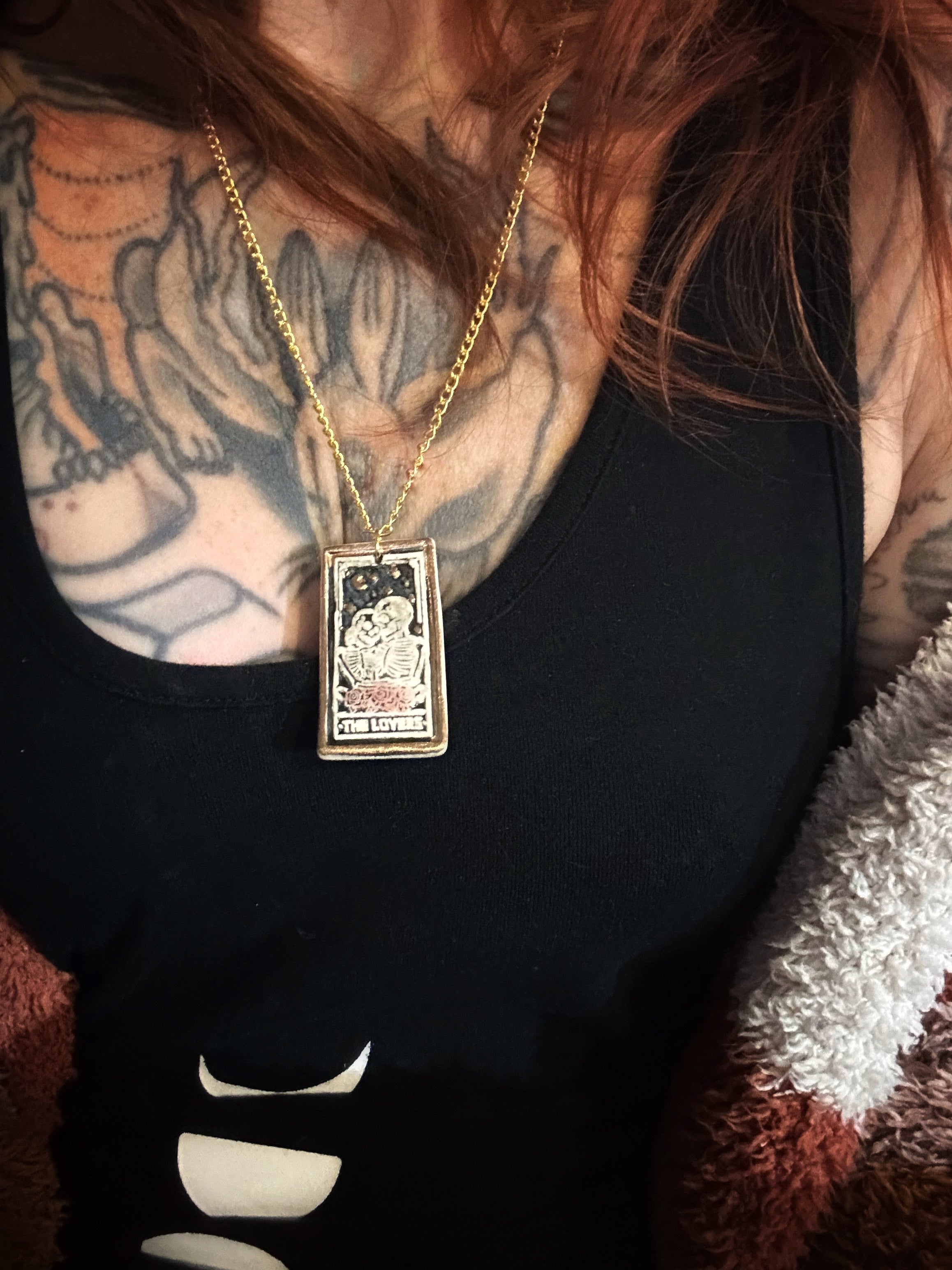 The Lovers VI (Tarot) Amulet Necklace