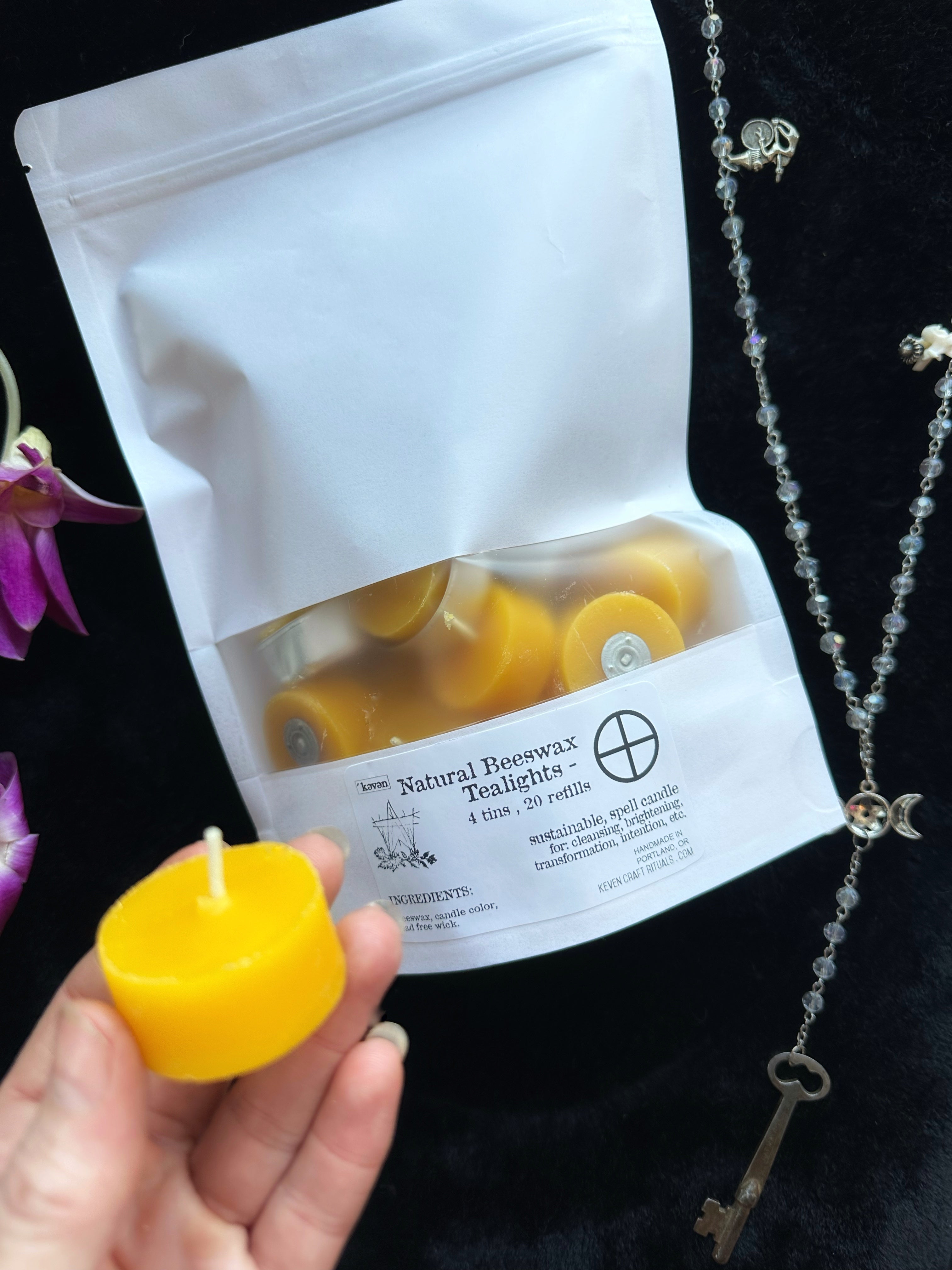 Beeswax Tealight Candles - Bulk