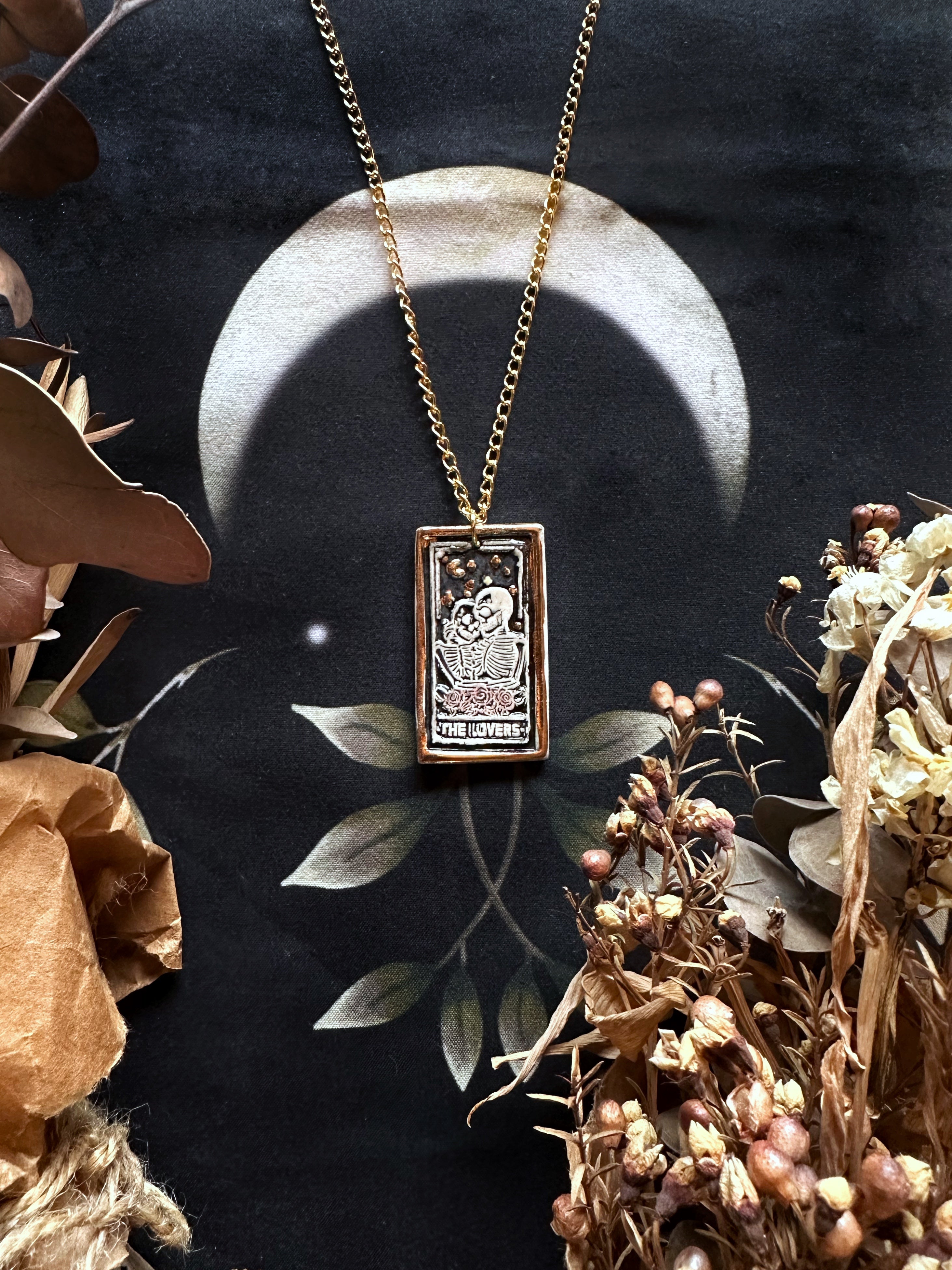 The Lovers VI (Tarot) Amulet Necklace