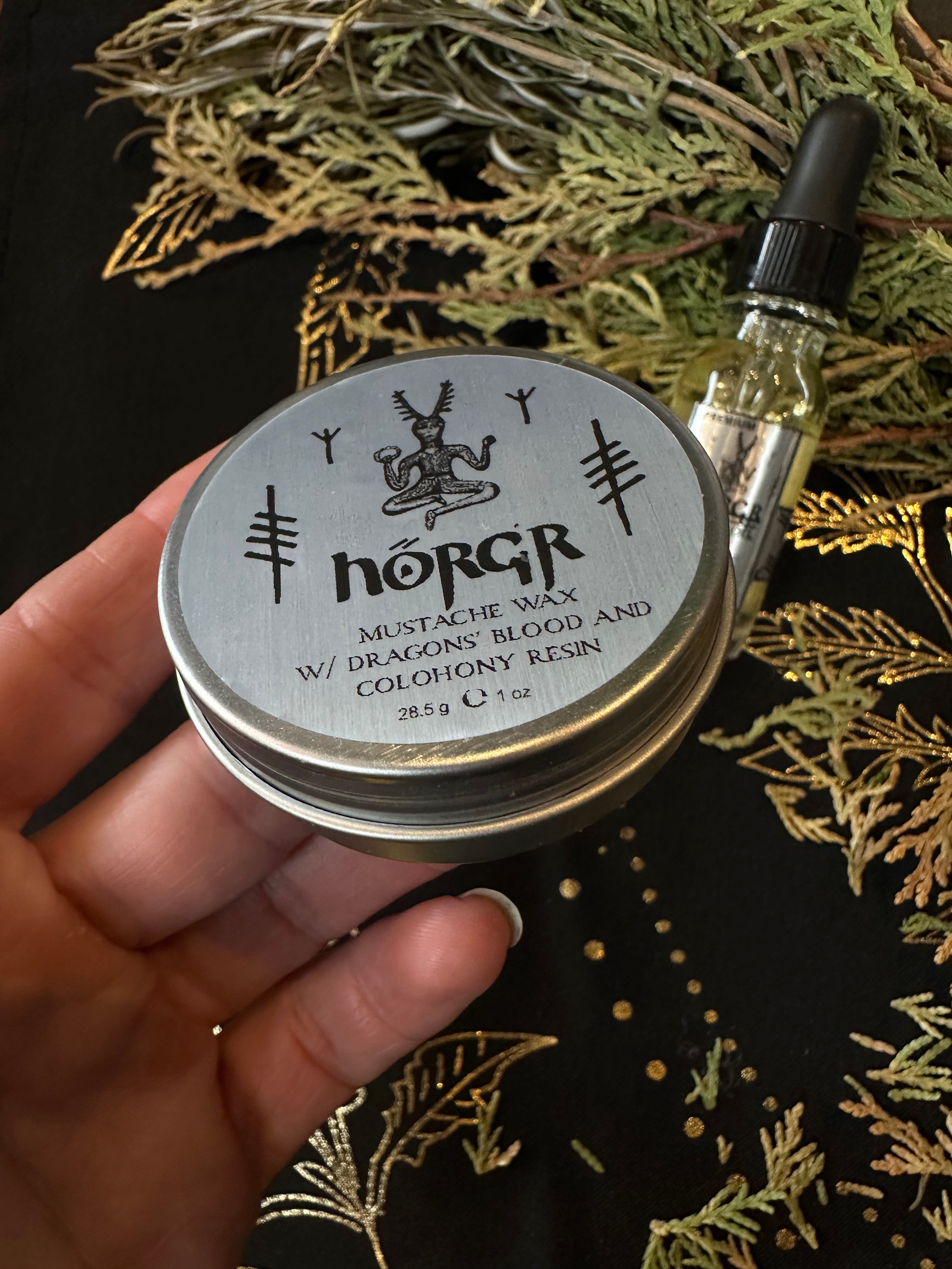 Hörgr Mustache Wax - w/ Dragon’s Blood and Colophony Resins