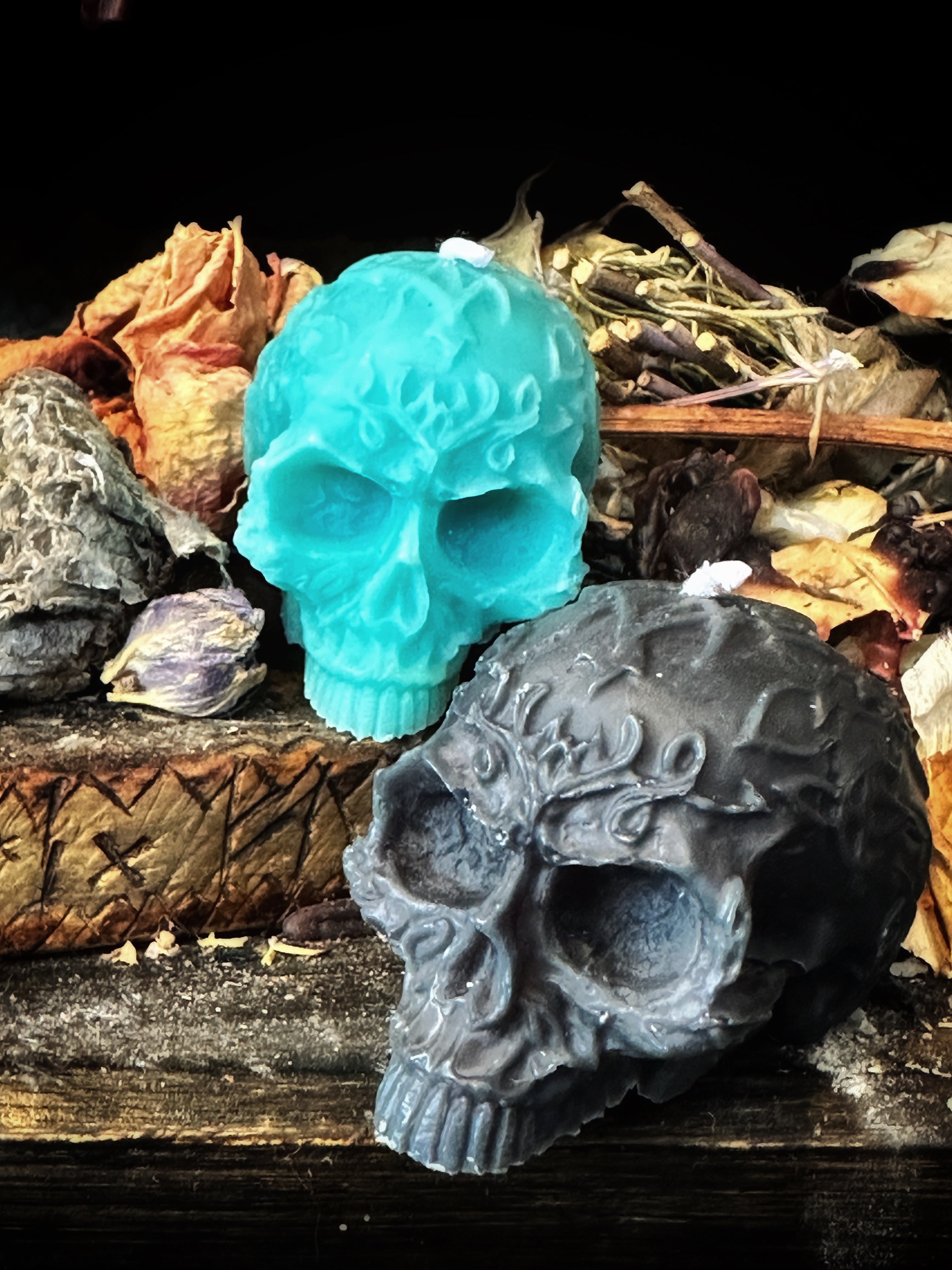 Skull Pillar Candles - Small